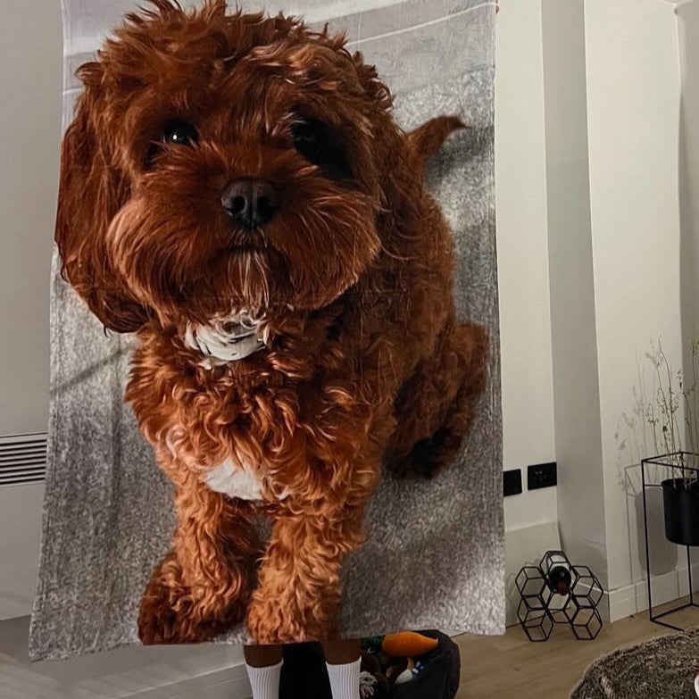Dog Full Photo Personalized Blanket