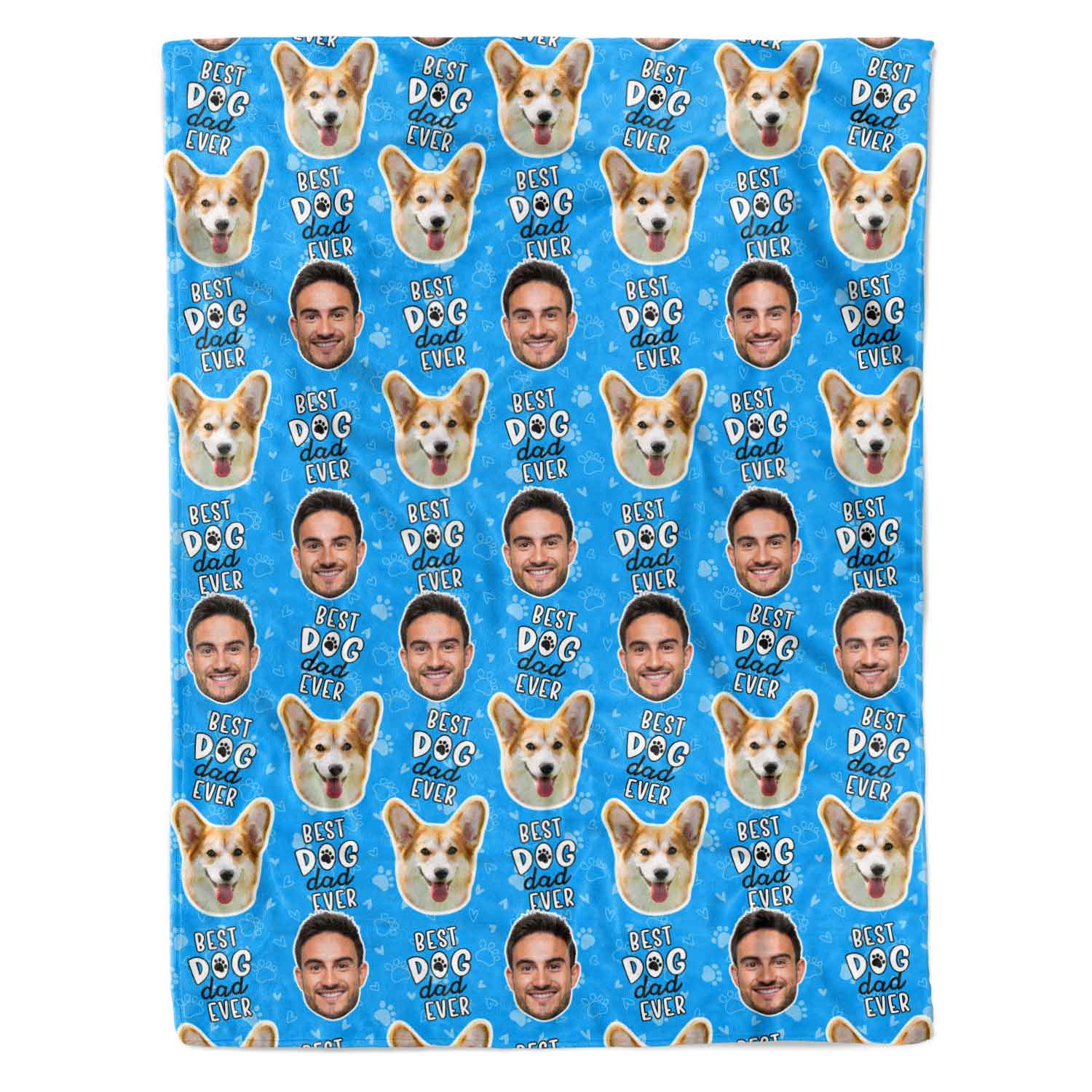 Best Dog Dad Ever Personalized Dog Blanket