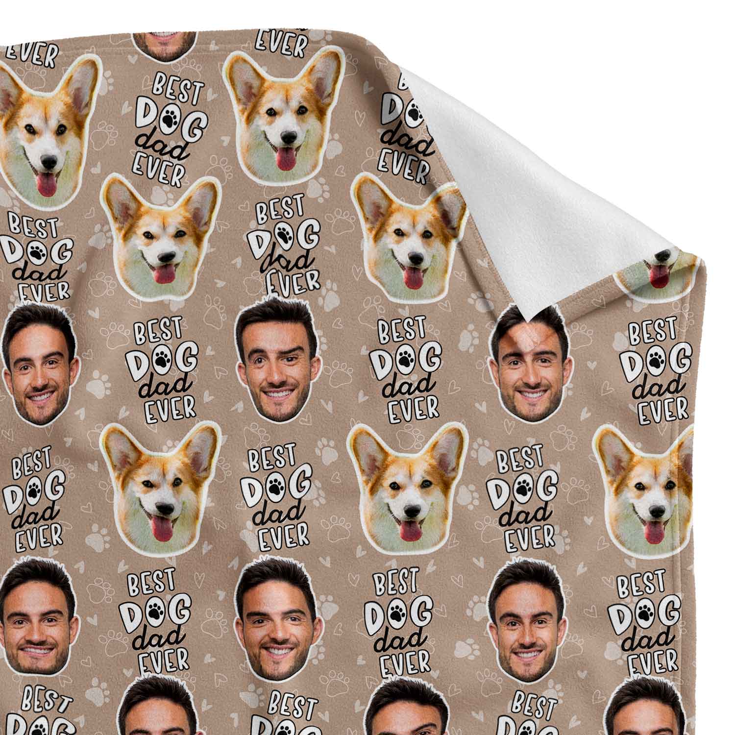 Best Dog Dad Ever Personalized Dog Blanket