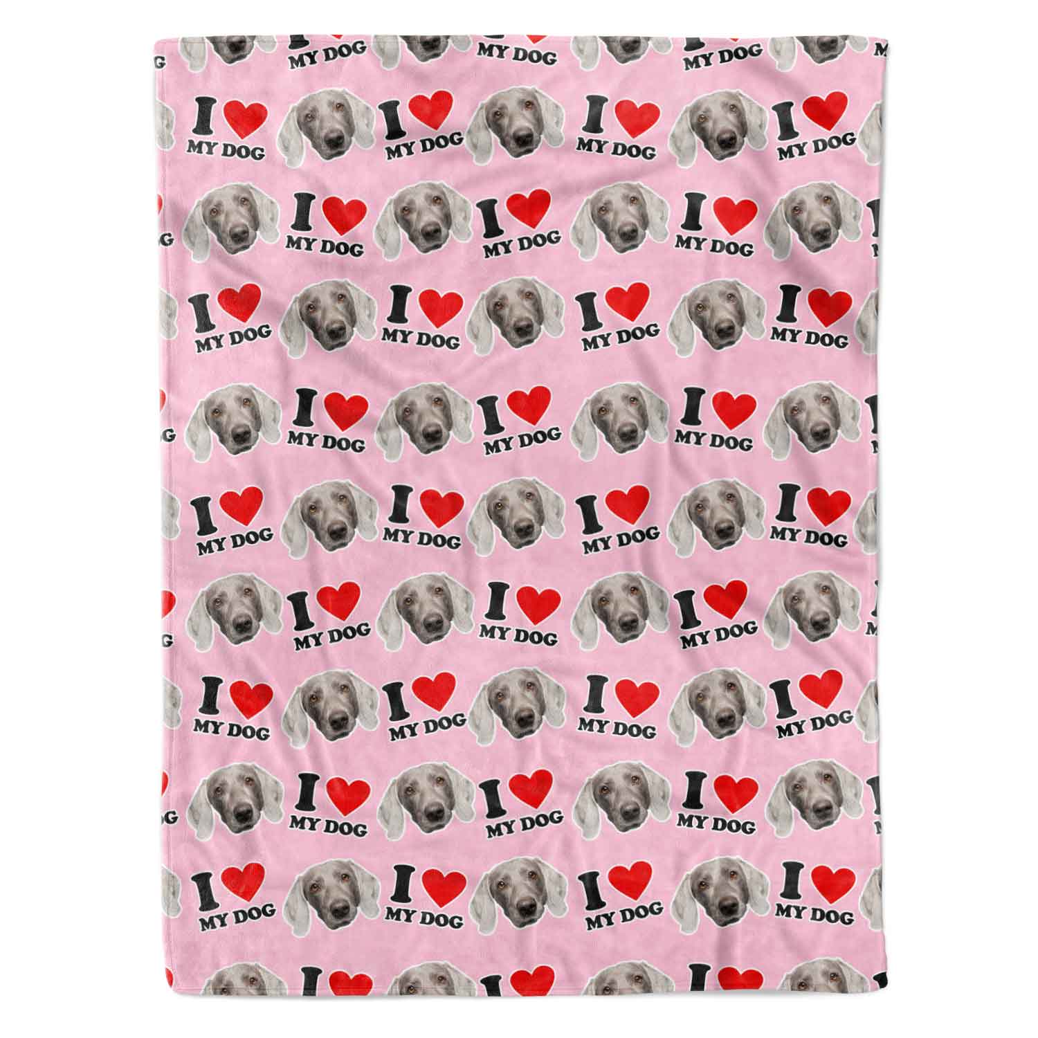 I Heart My Dog Personalized Dog Blanket