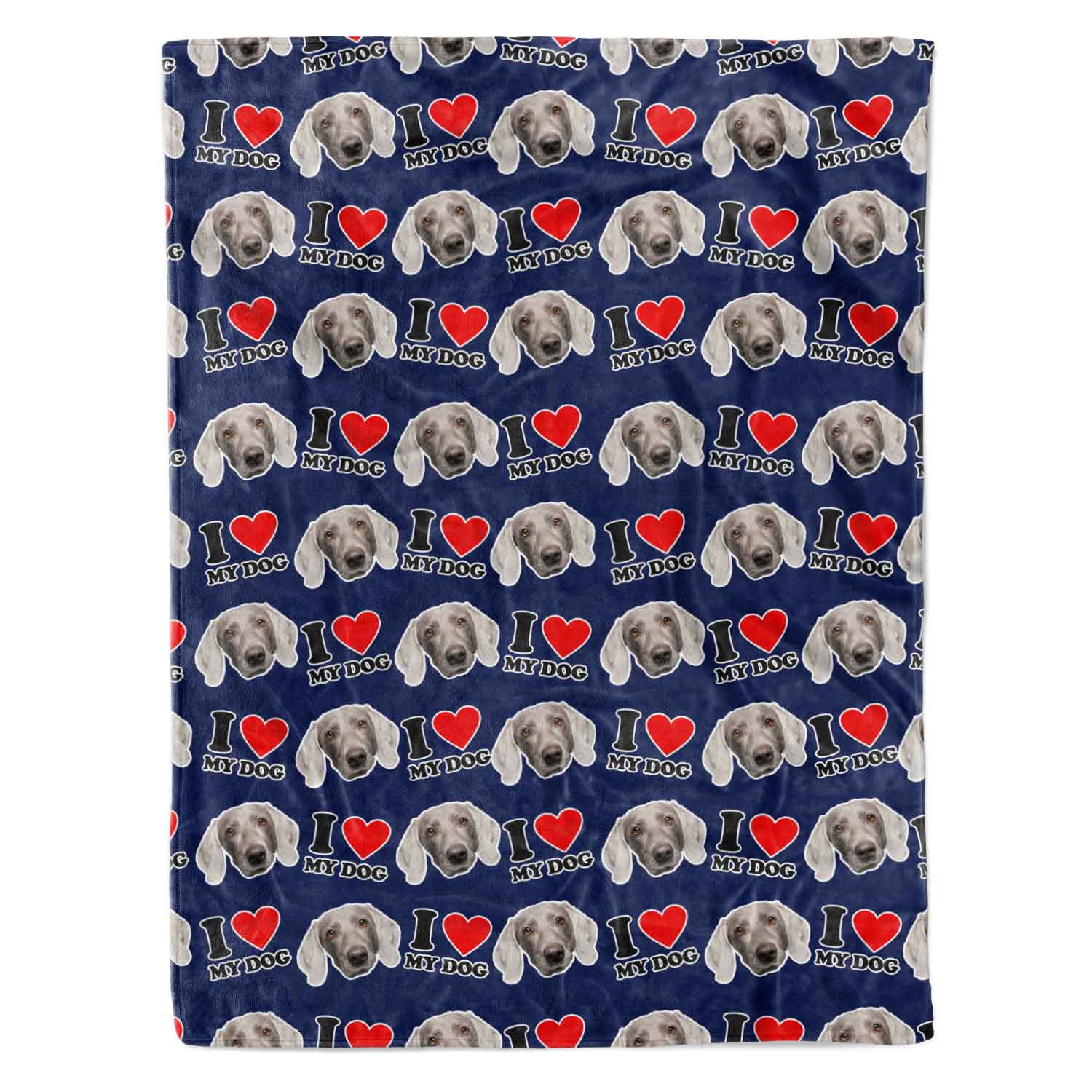 I Heart My Dog Personalized Dog Blanket