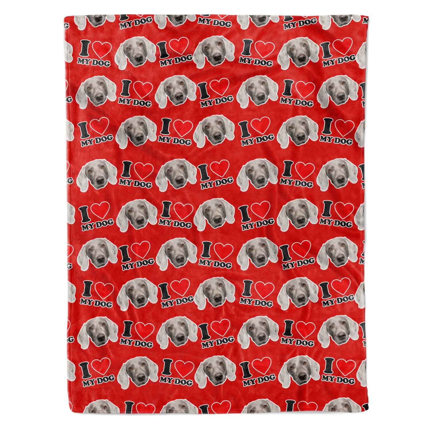 I Heart My Dog Personalized Dog Blanket