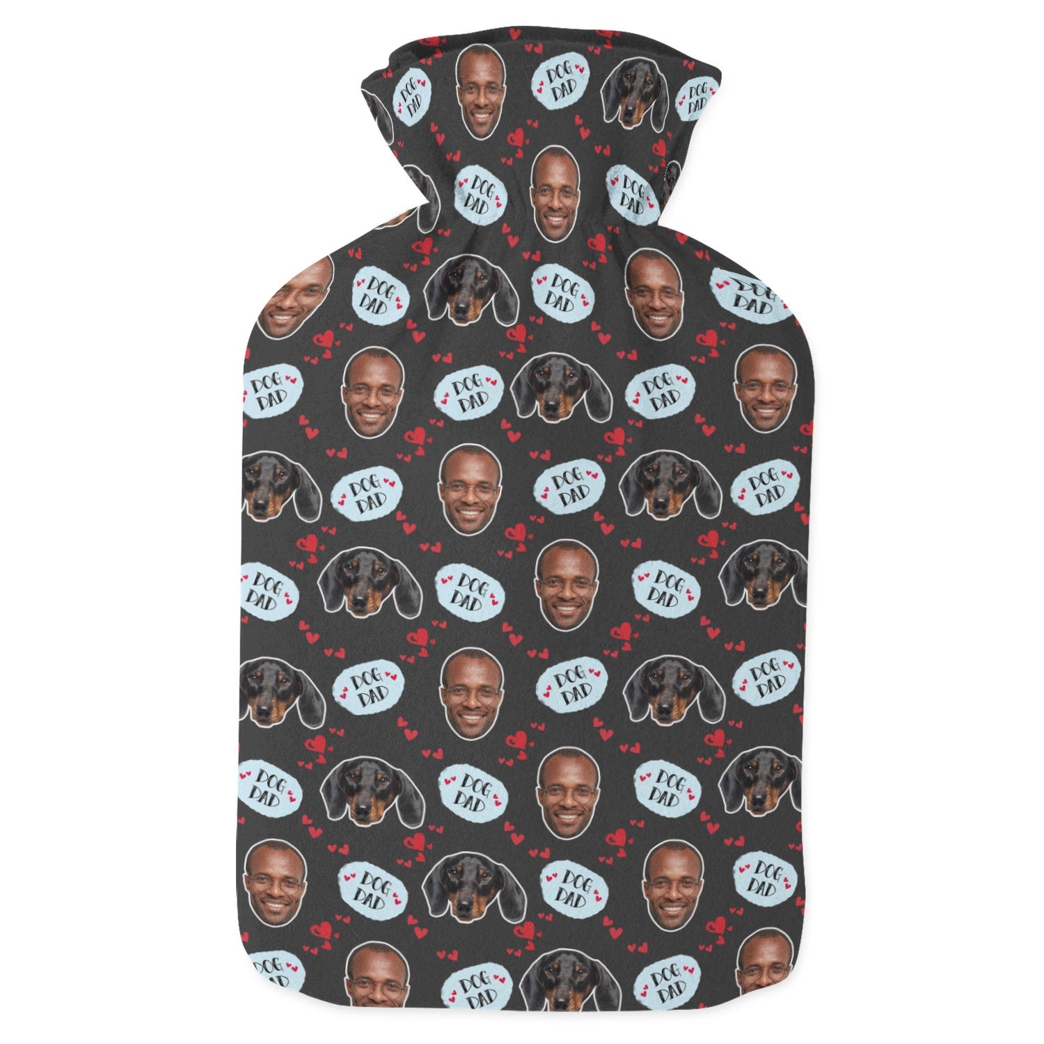 dog dad gifts personalized hot water bottle