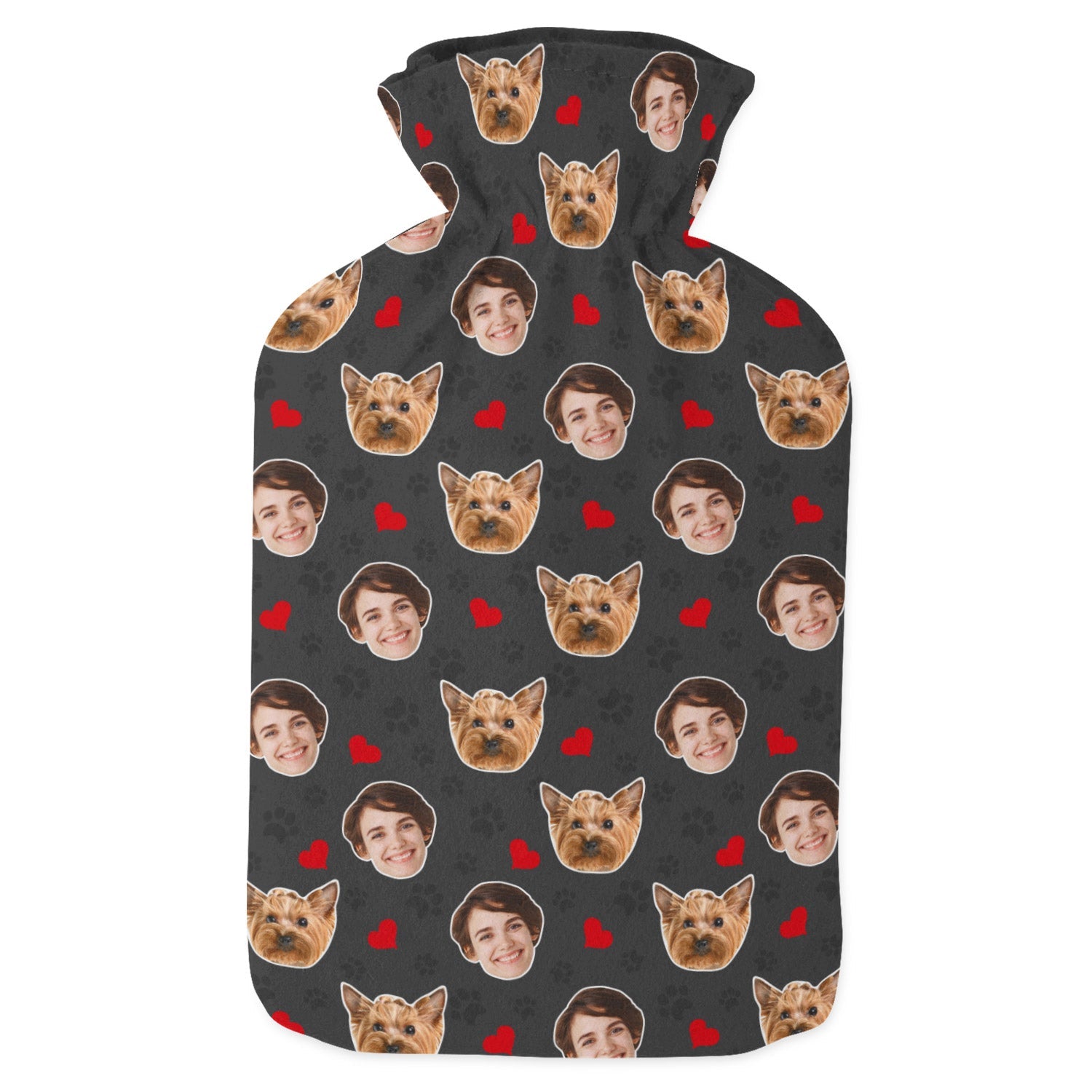 Paw Hearts Dog Hot Water Bottle