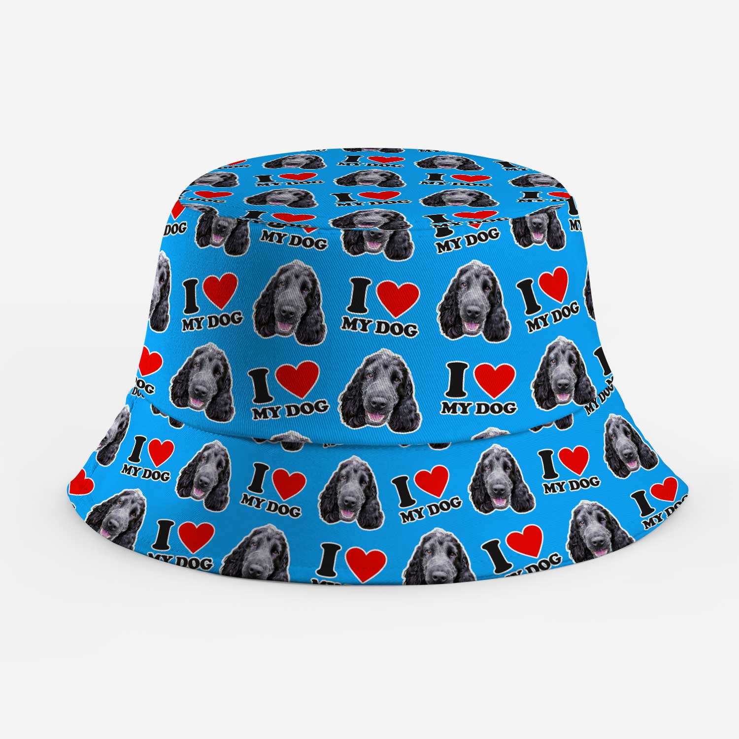 I Heart My Dog Custom Bucket Hat