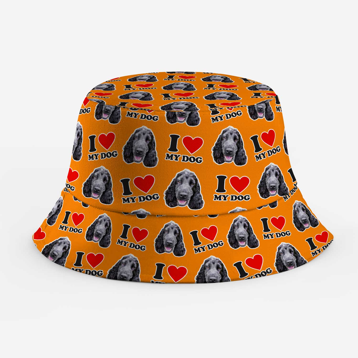 I Heart My Dog Custom Bucket Hat