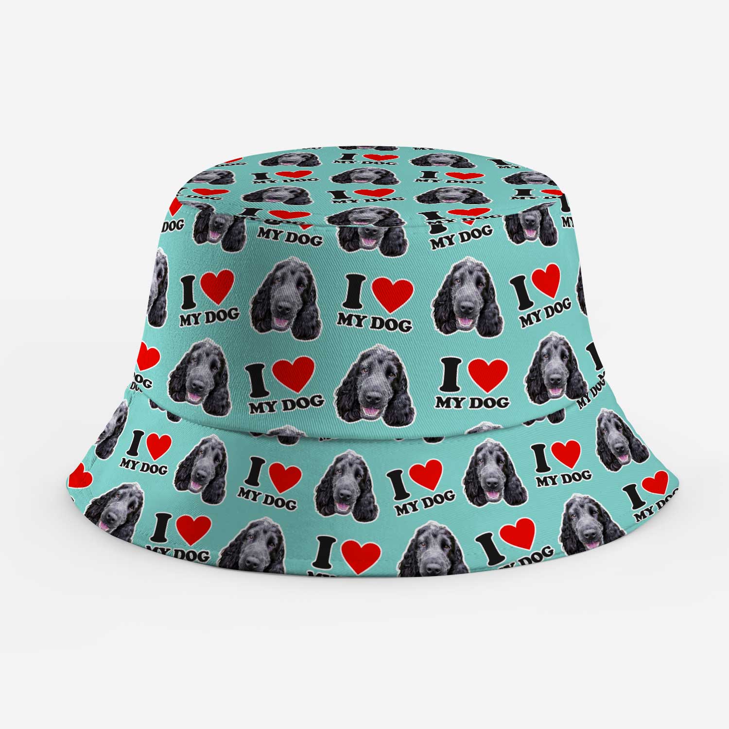 I Heart My Dog Custom Bucket Hat
