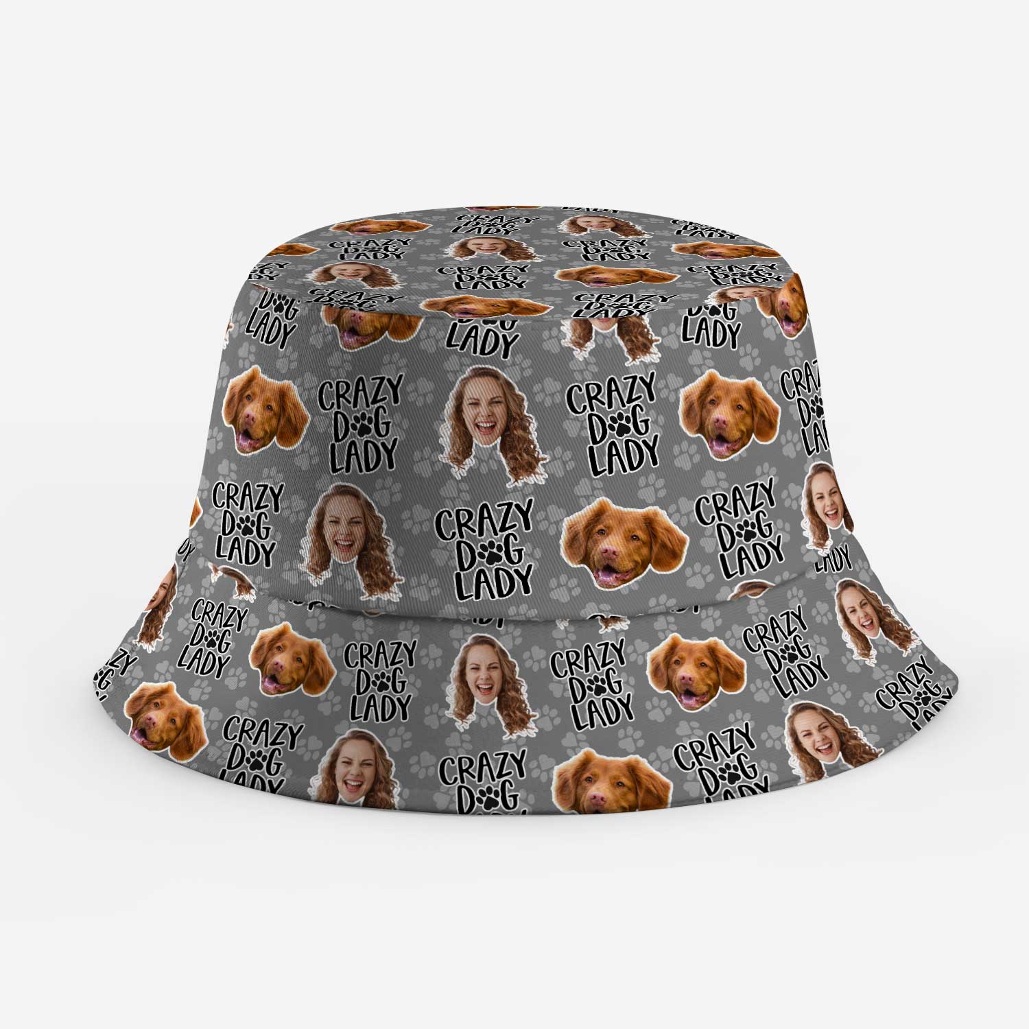 Crazy Dog Lady Custom Bucket Hat