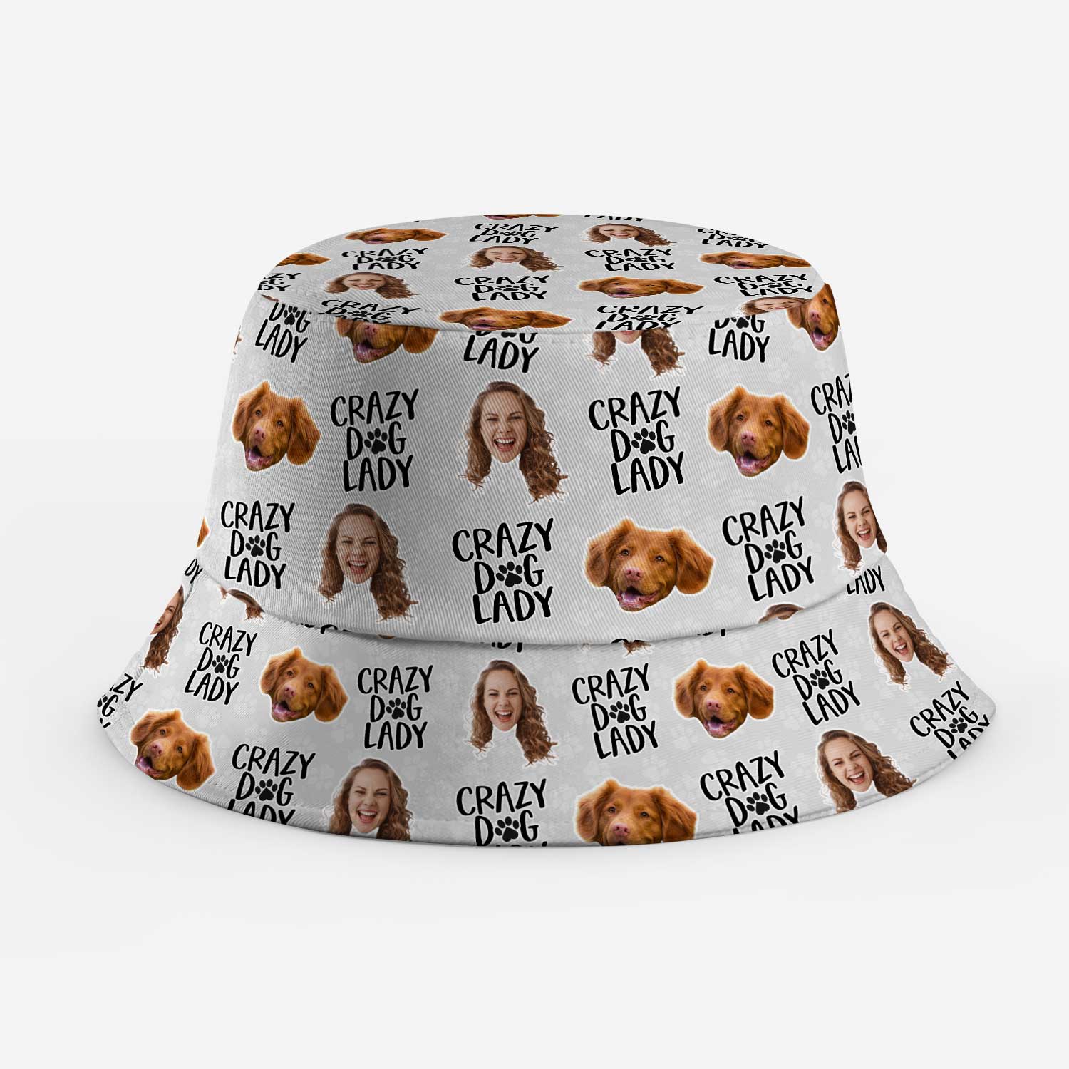 Crazy Dog Lady Custom Bucket Hat