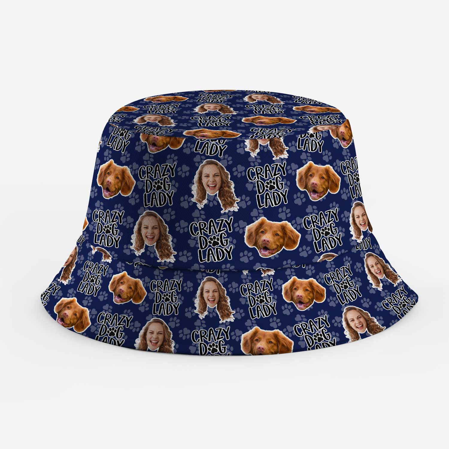 Crazy Dog Lady Custom Bucket Hat