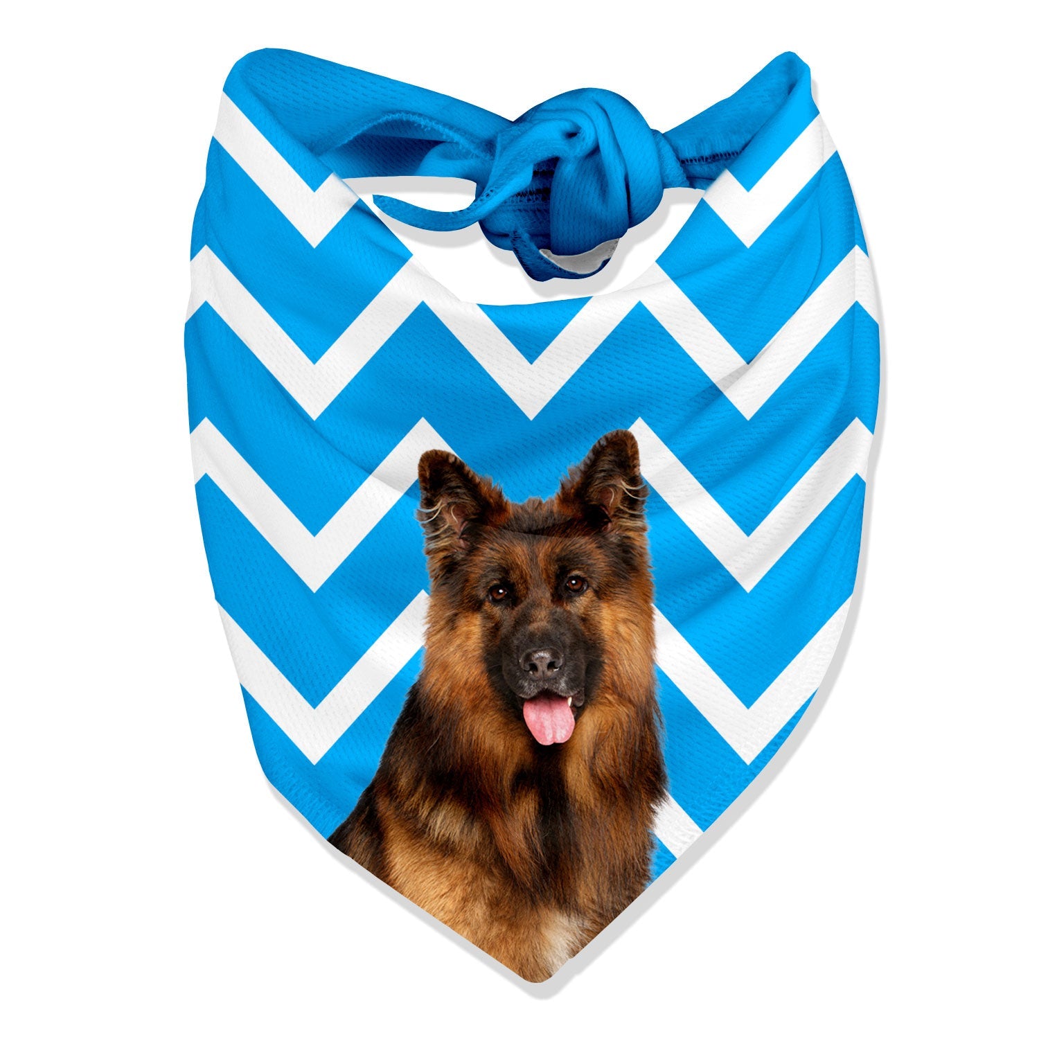 zig zag personalized dog bandana
