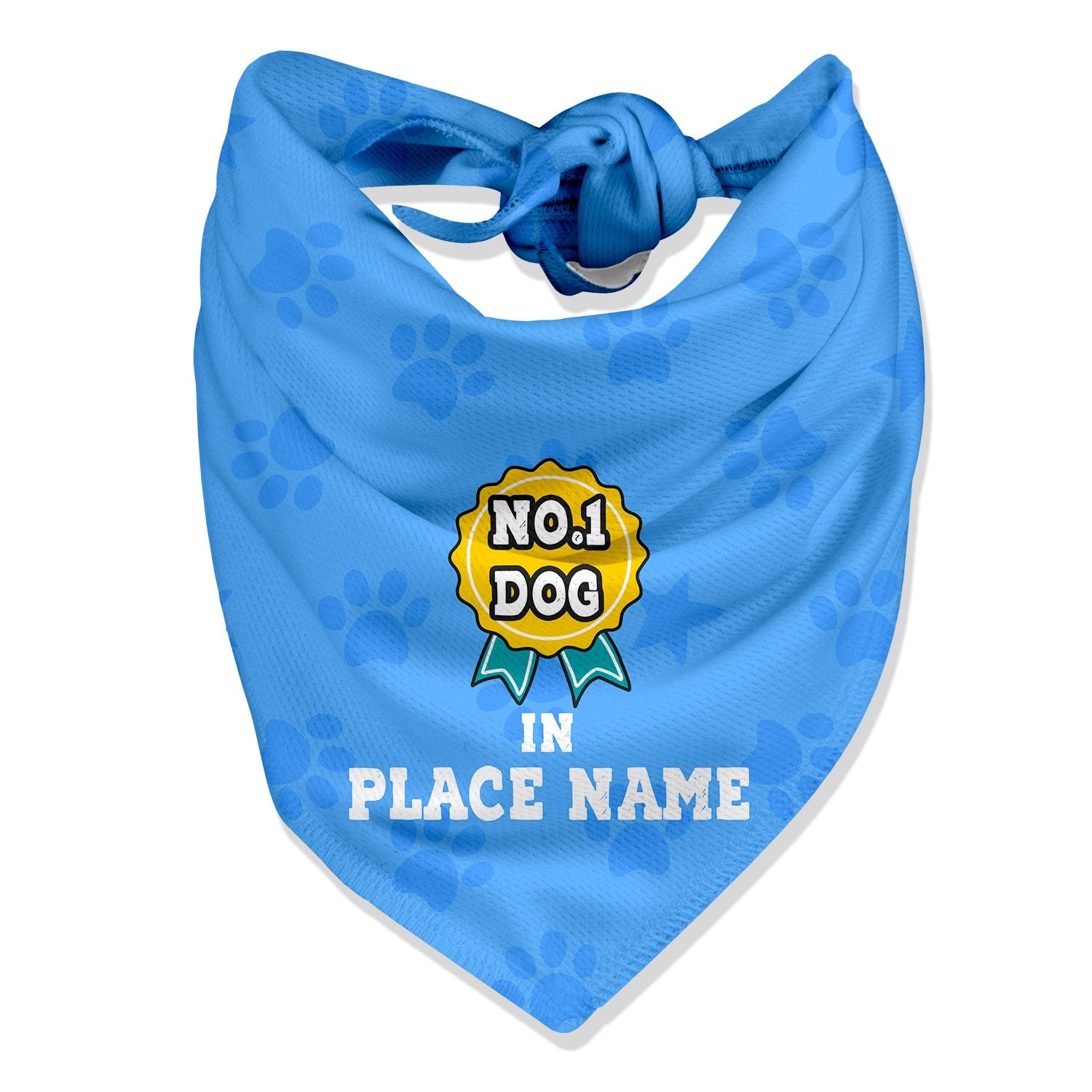 number 1 dog in town personalized dog bandana