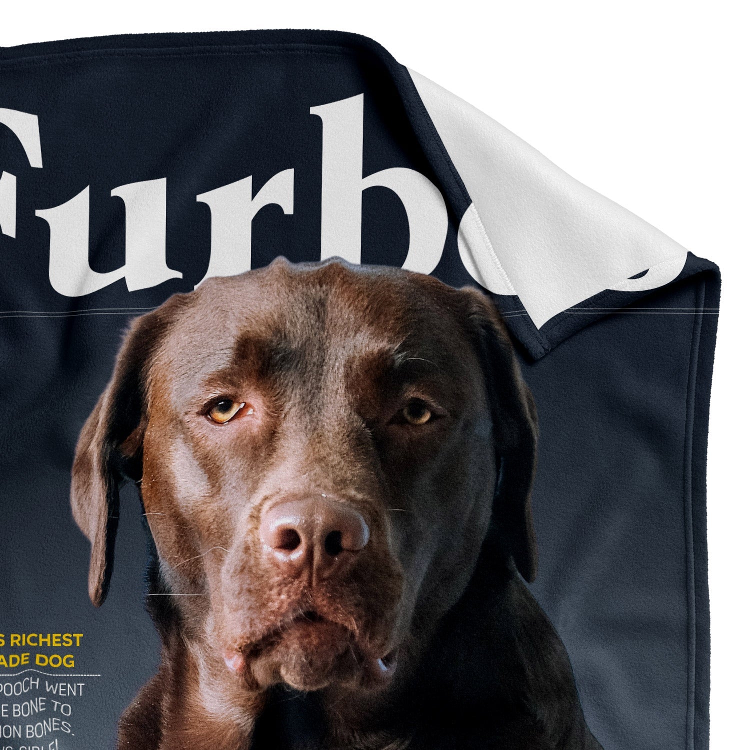 Furbes Magazine Cover Personalized Dog Blanket