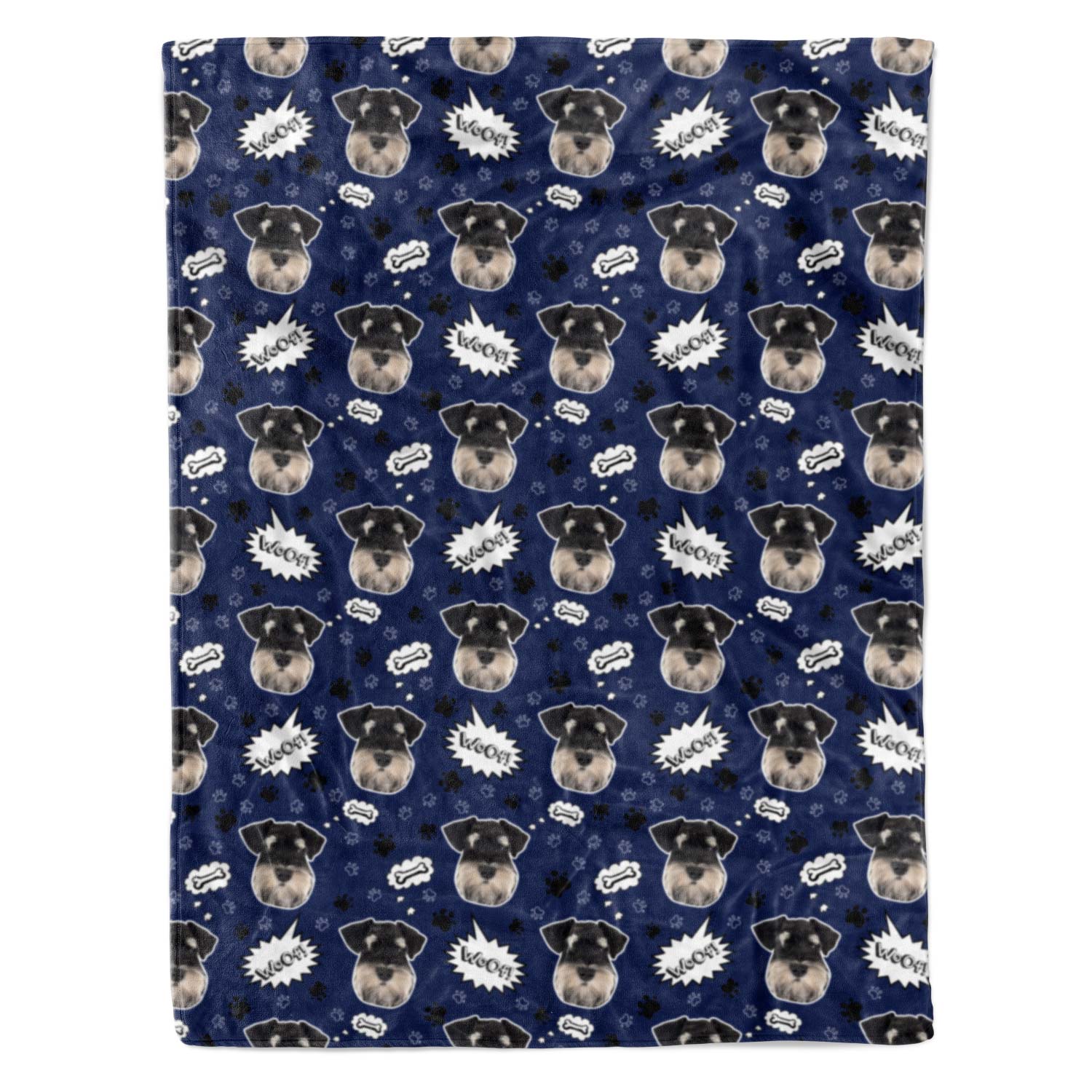 Woof Dog Personalized Blanket