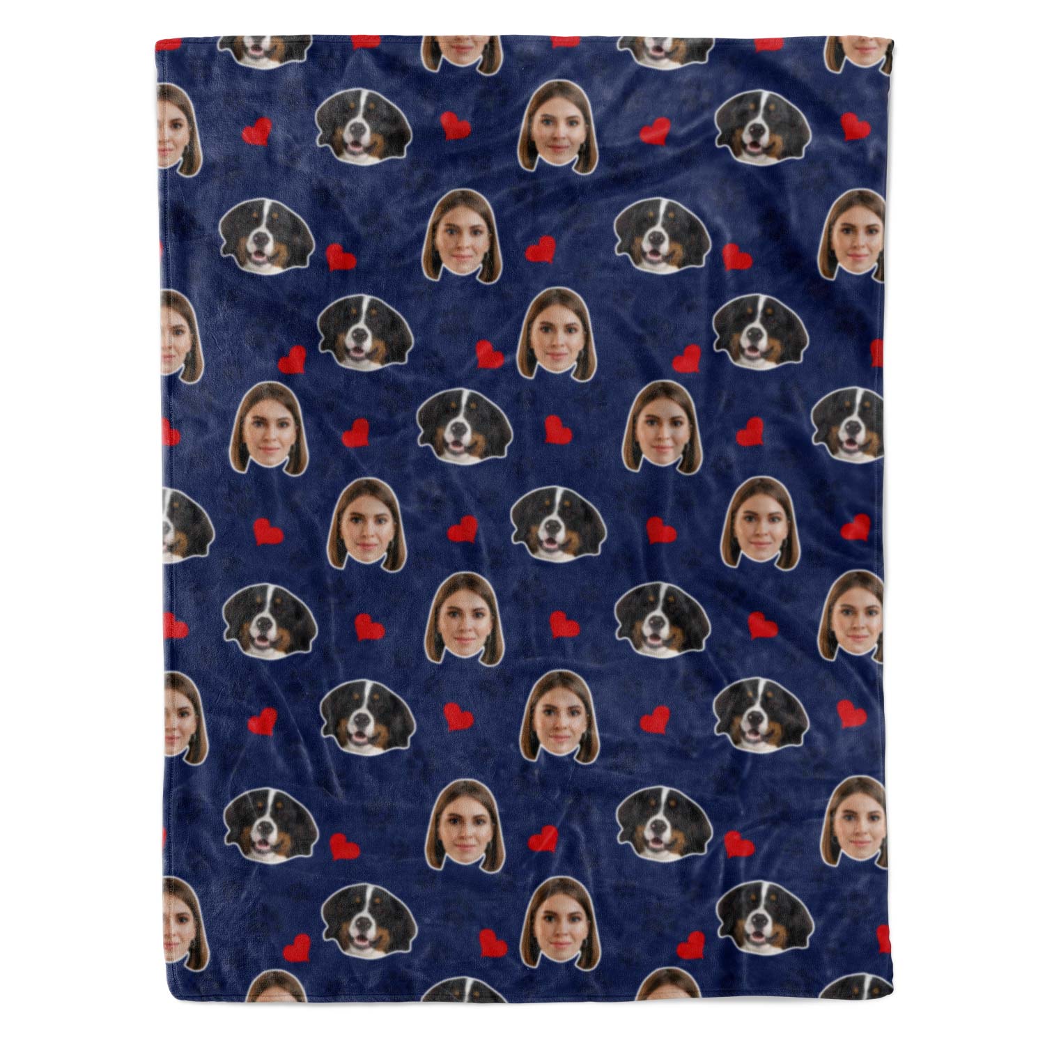 Paws and Hearts Personalized Blanket