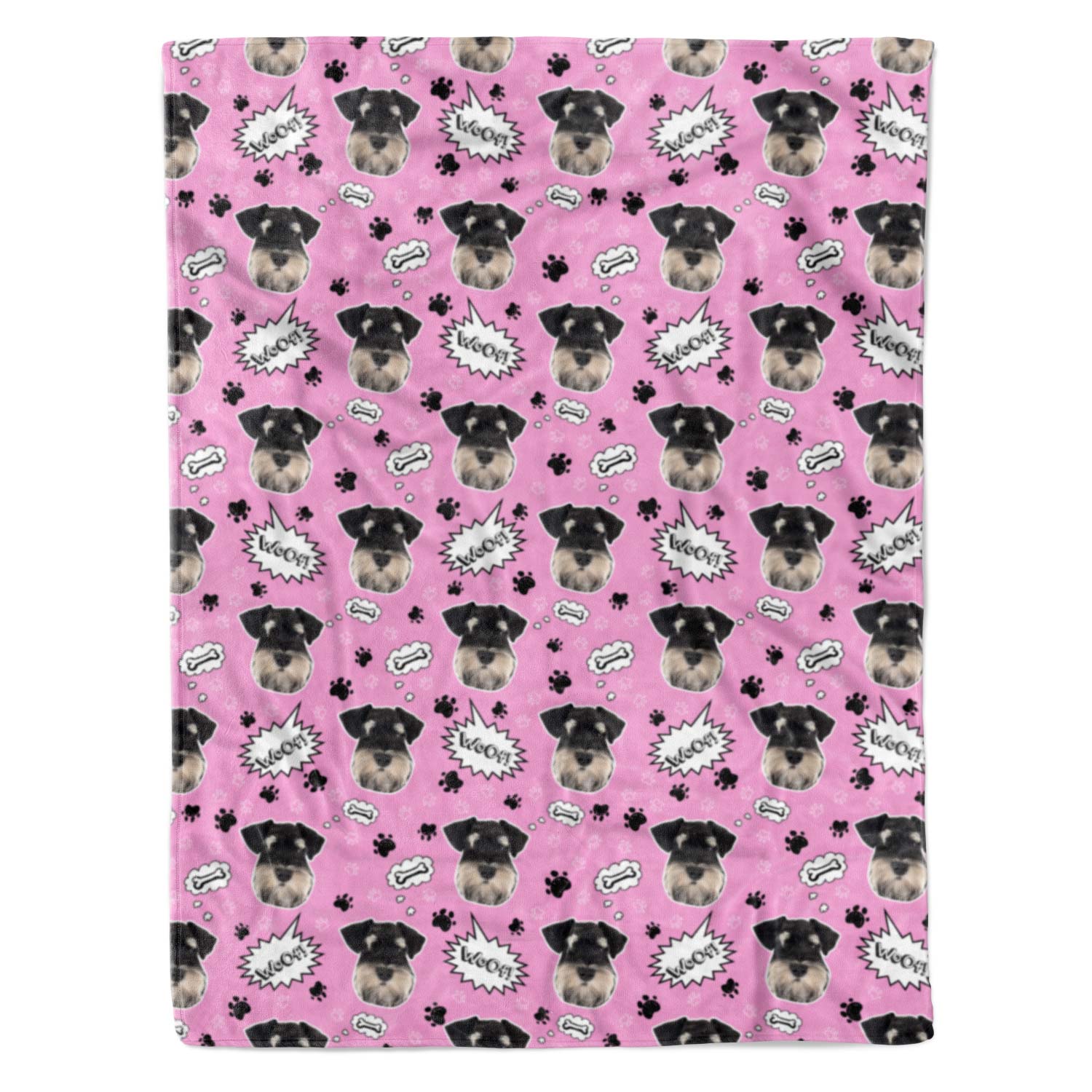 Woof Dog Personalized Blanket
