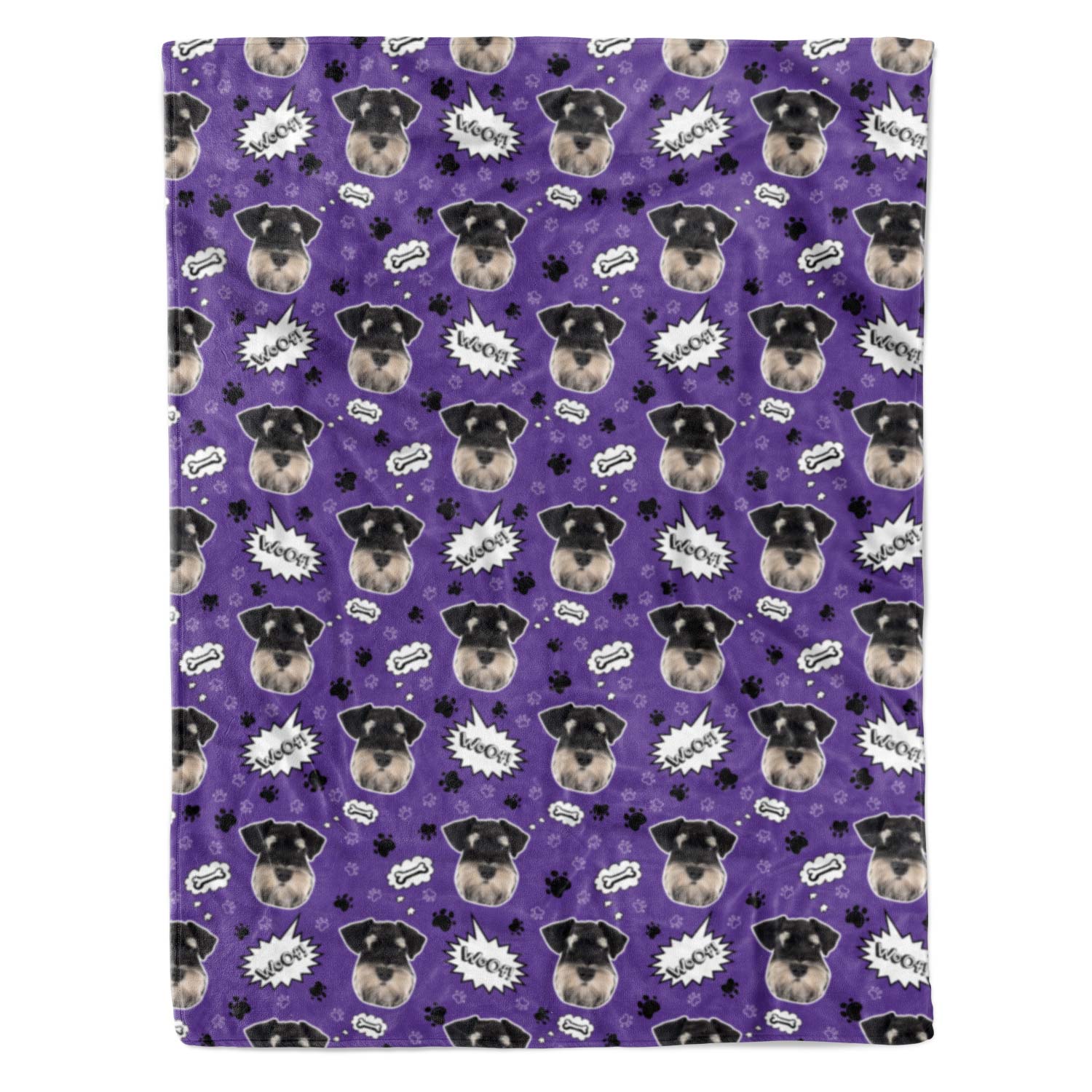 Woof Dog Personalized Blanket