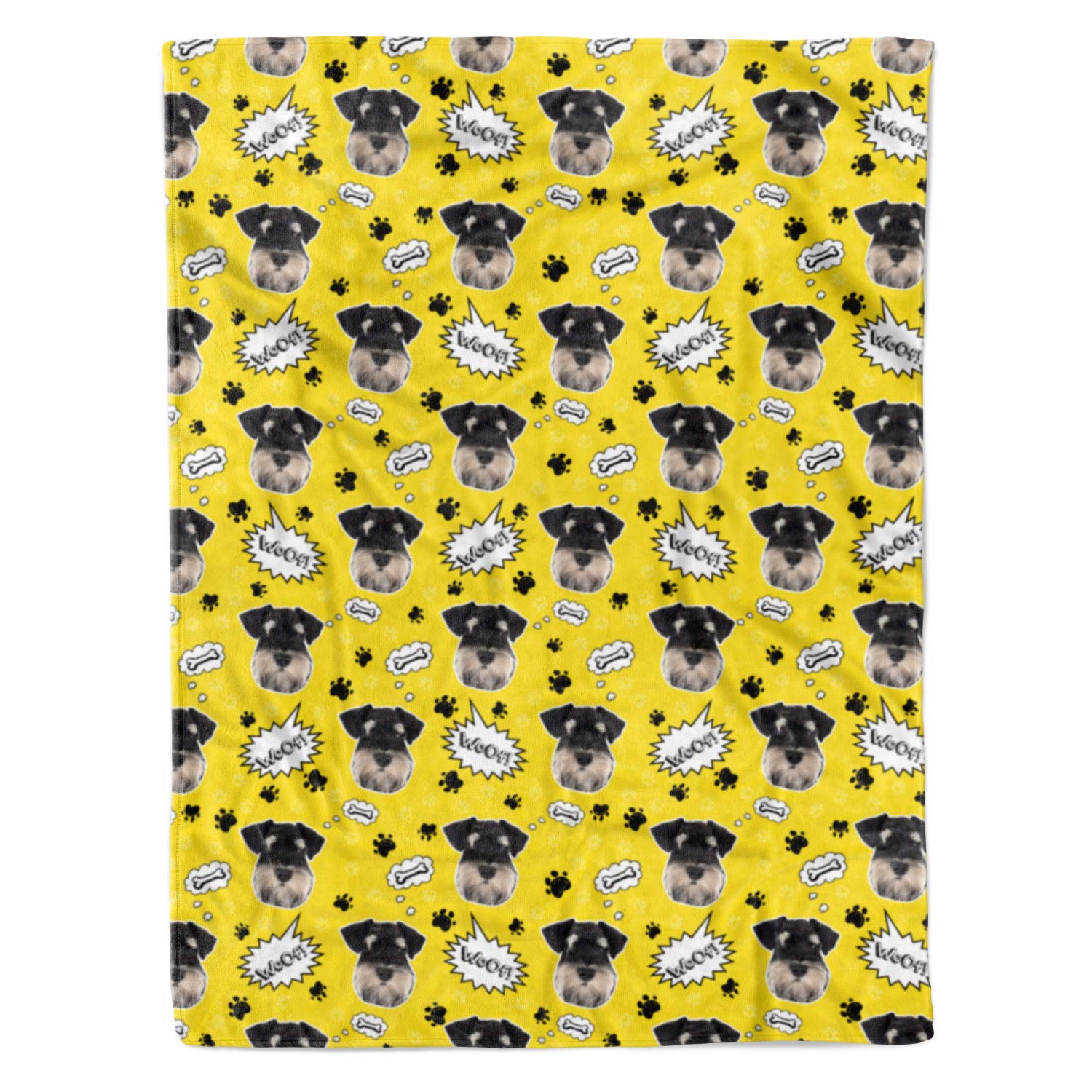 Woof Dog Personalized Blanket