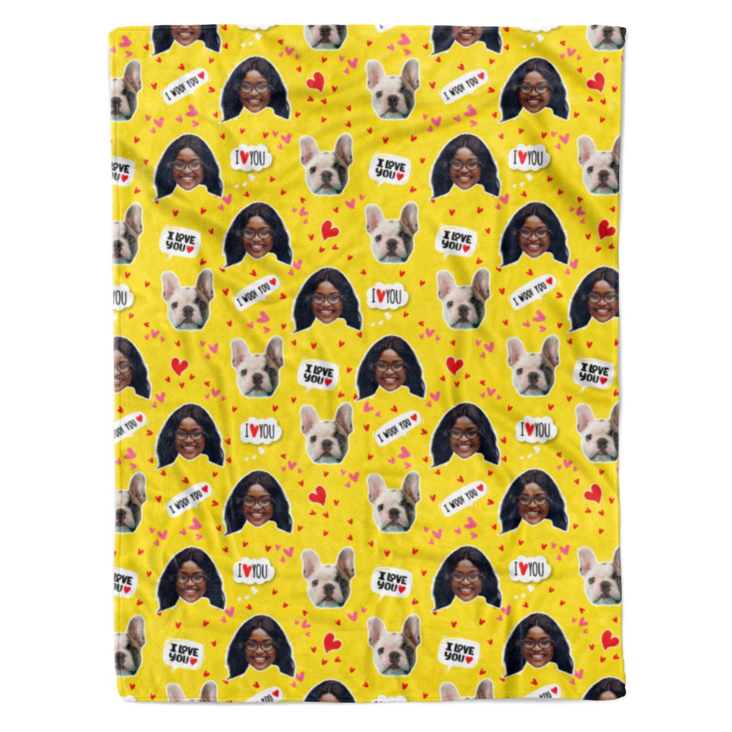 I Woof You Personalized Blanket