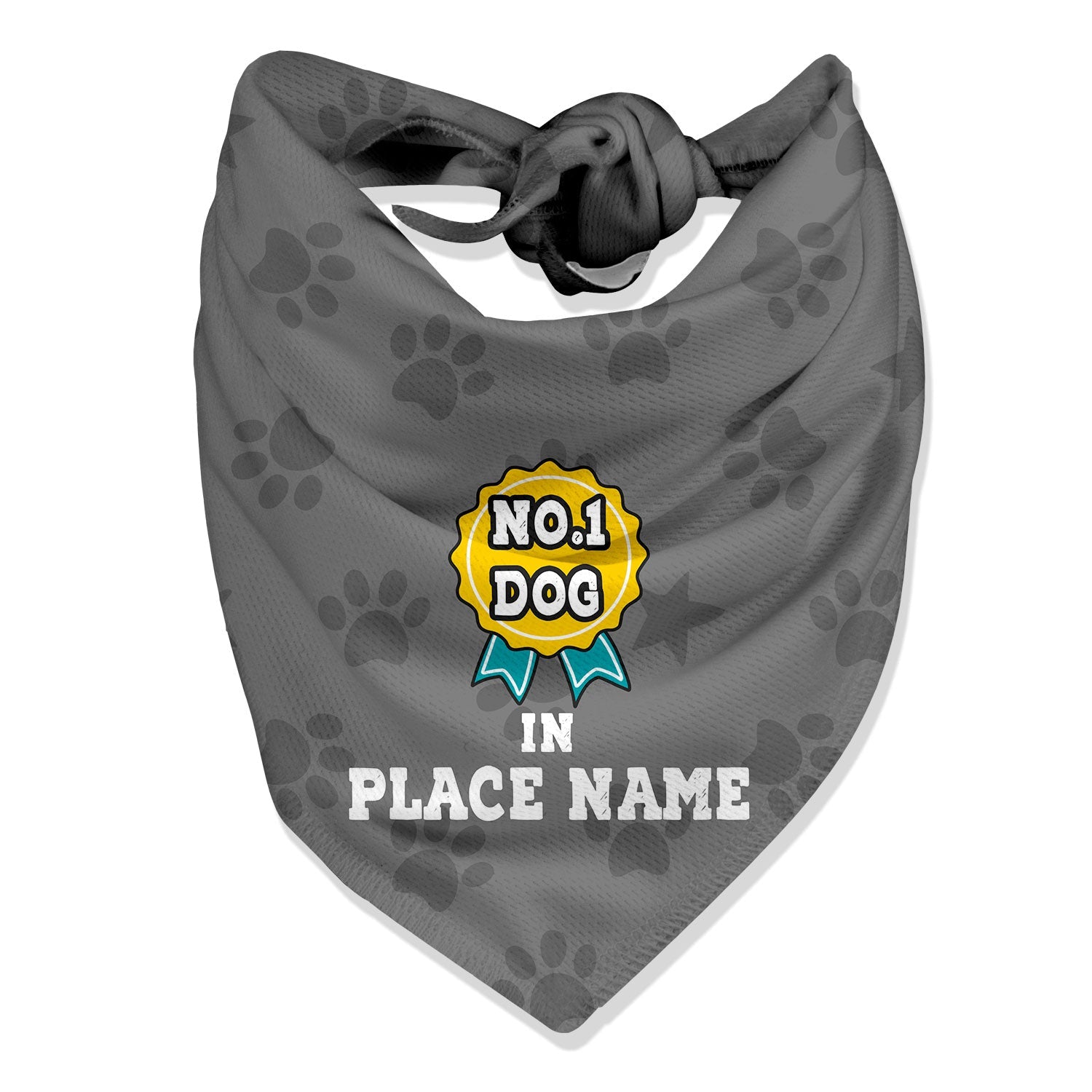 No 1 Dog in (Place Name) Personalized Bandana