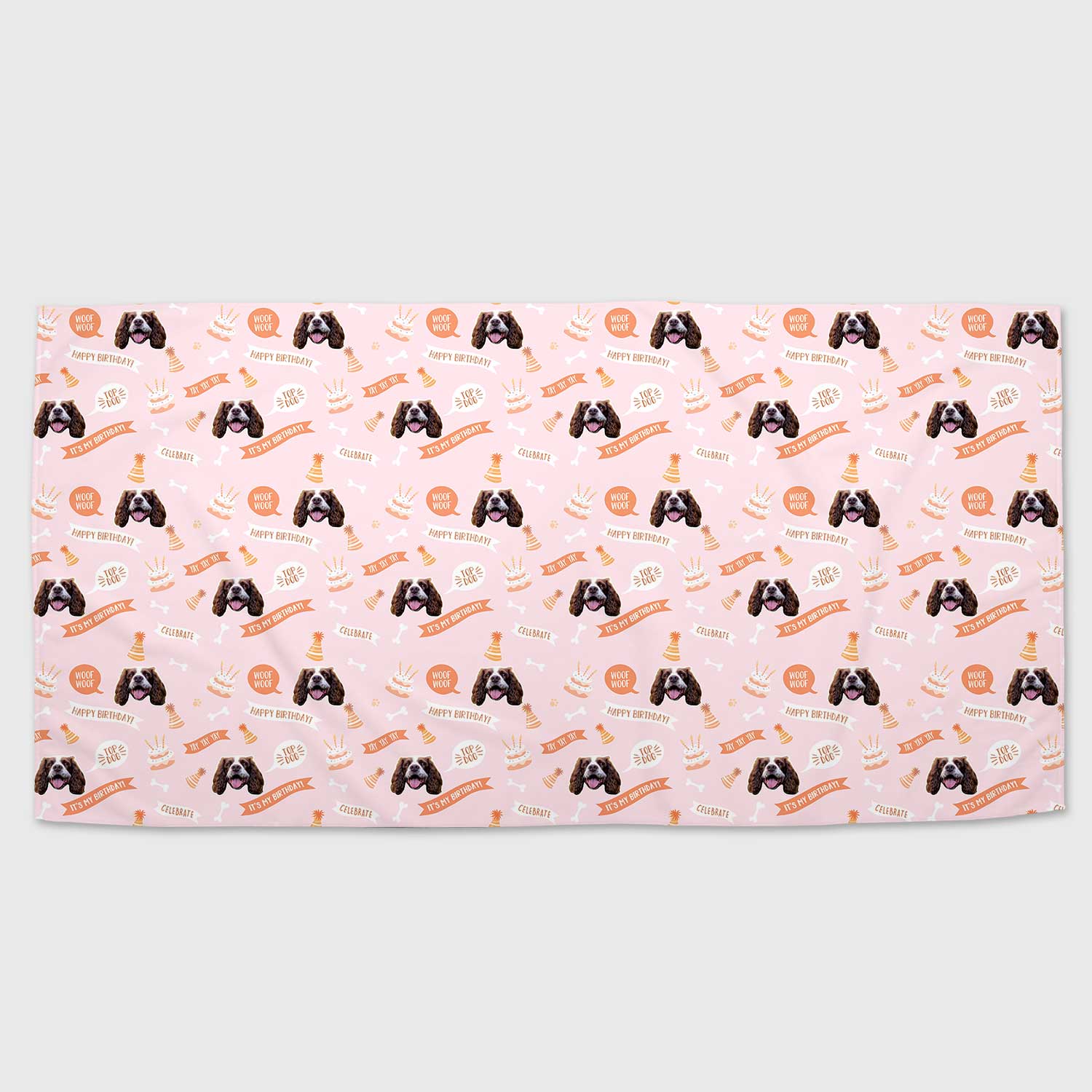 Happy Birthday Dog Towel