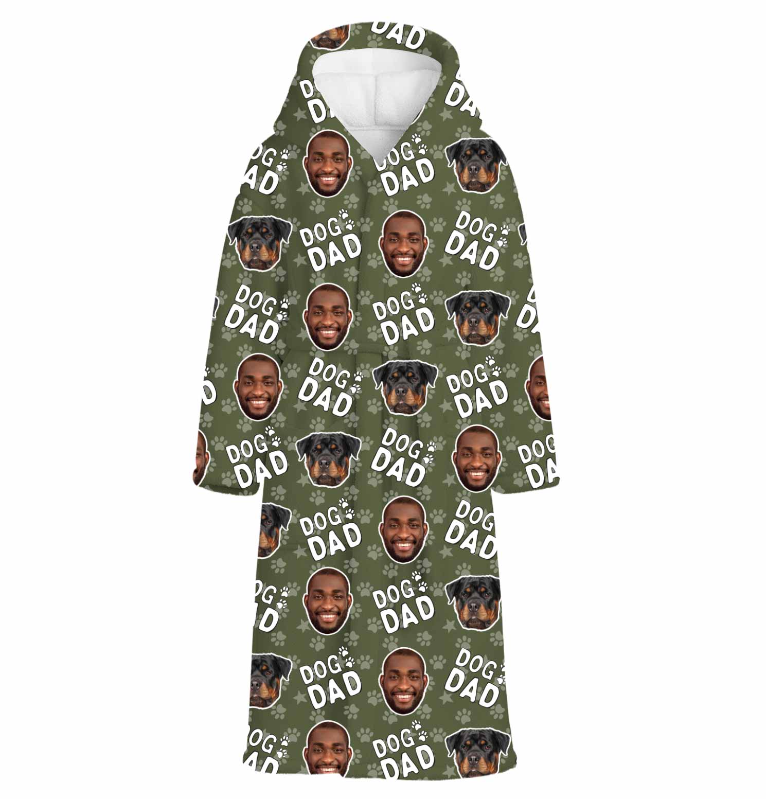 Dog Dad Personalized Bathrobe