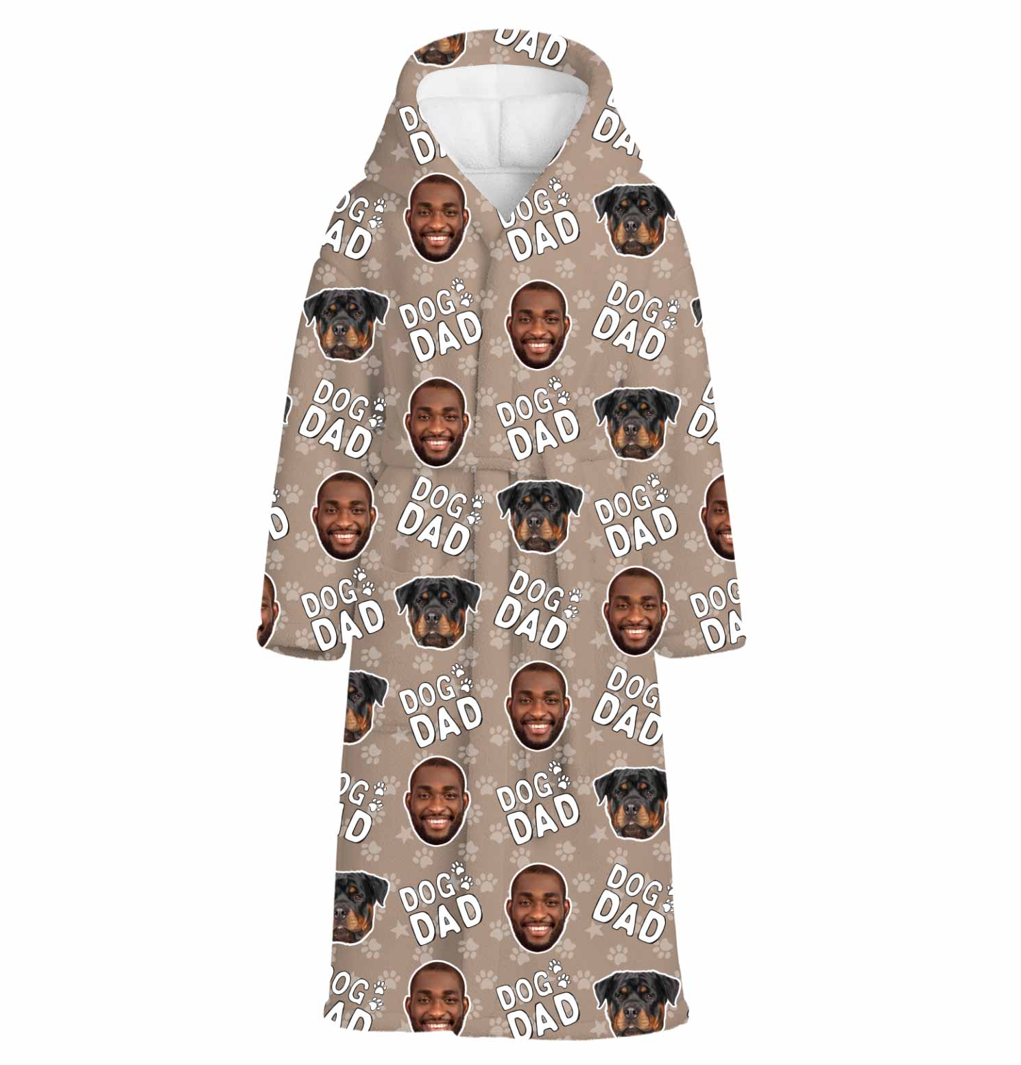 Dog Dad Personalized Bathrobe
