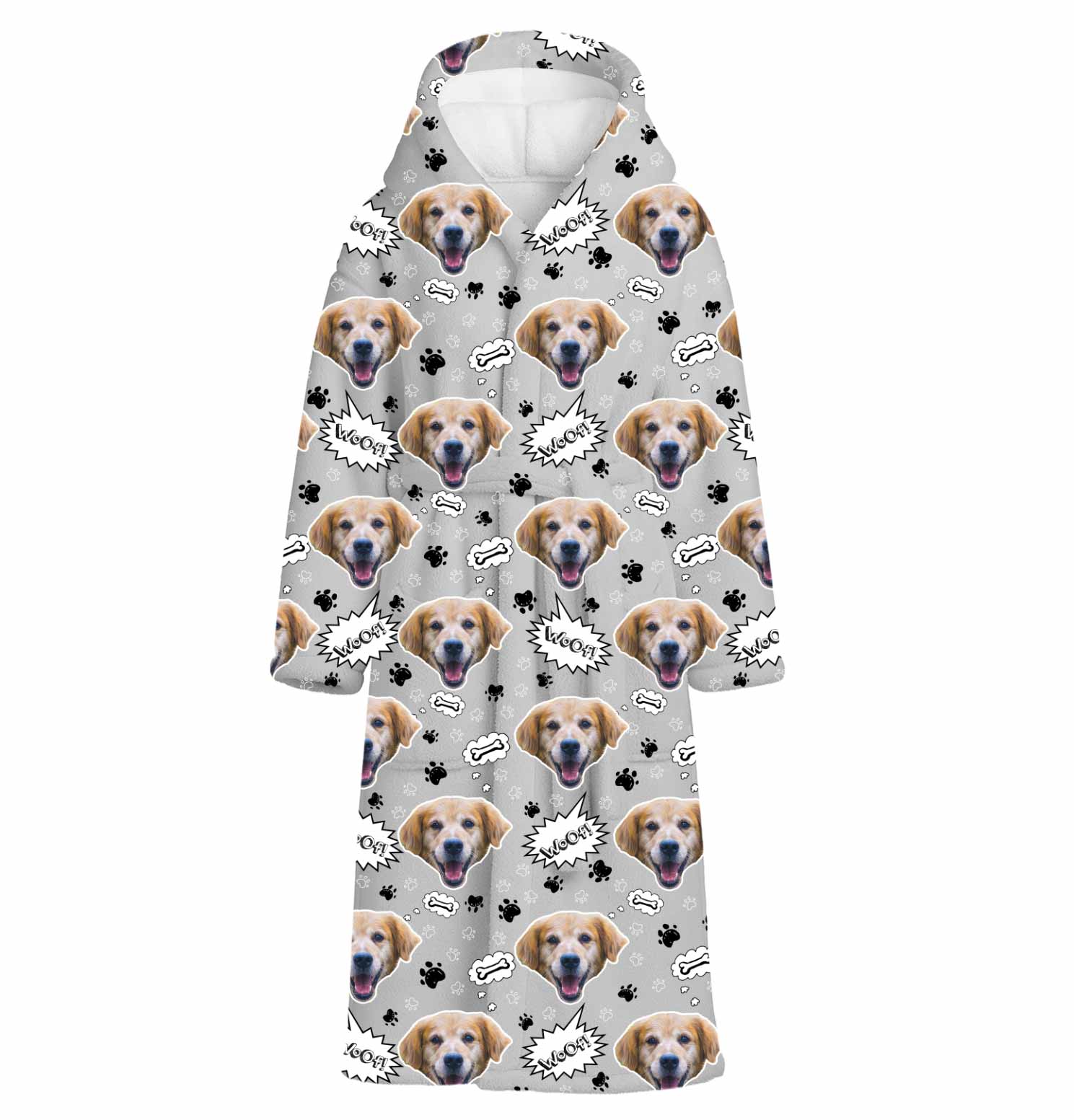 Woof Dog Personalized Bathrobe