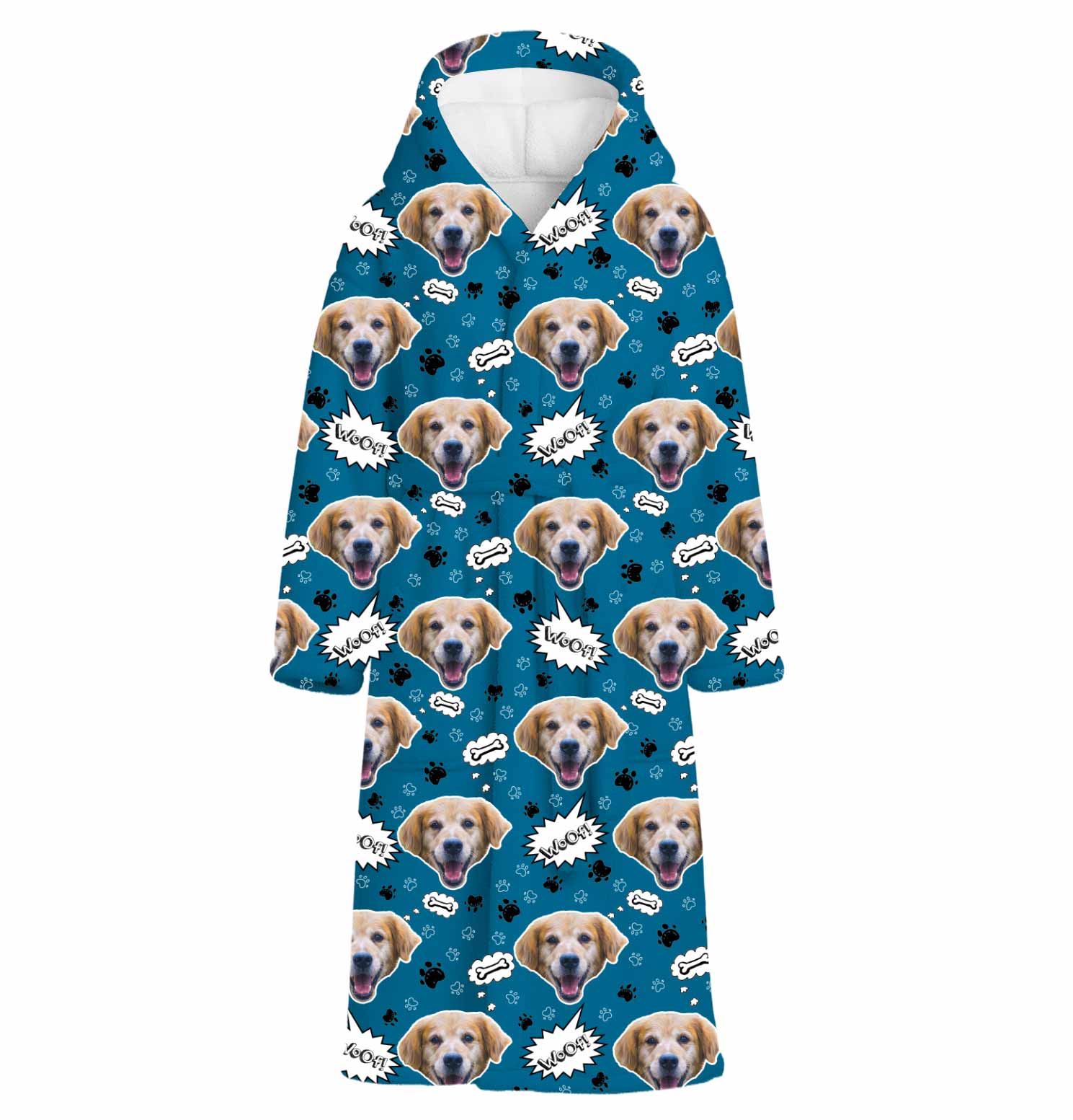 Woof Dog Personalized Bathrobe