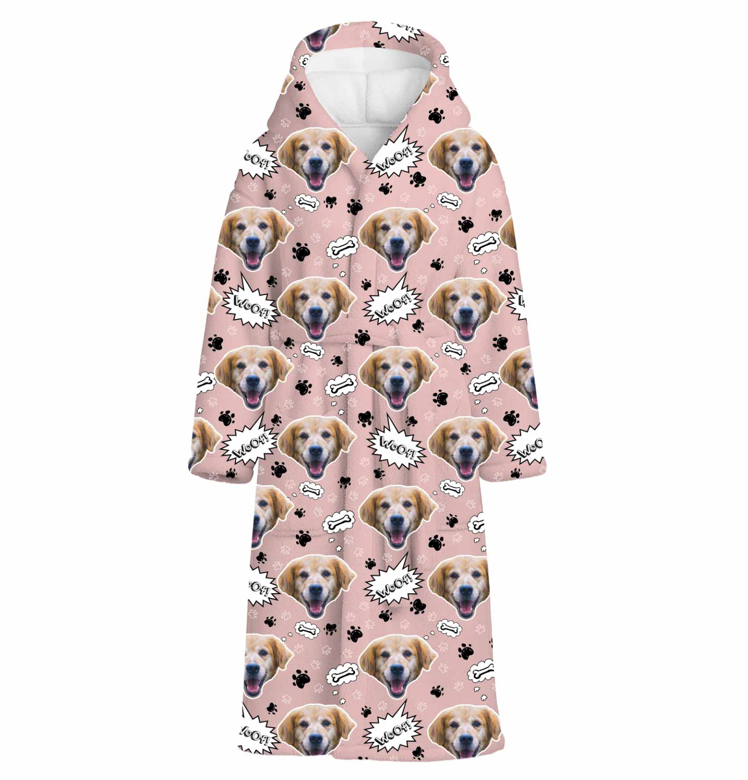 Woof Dog Personalized Bathrobe