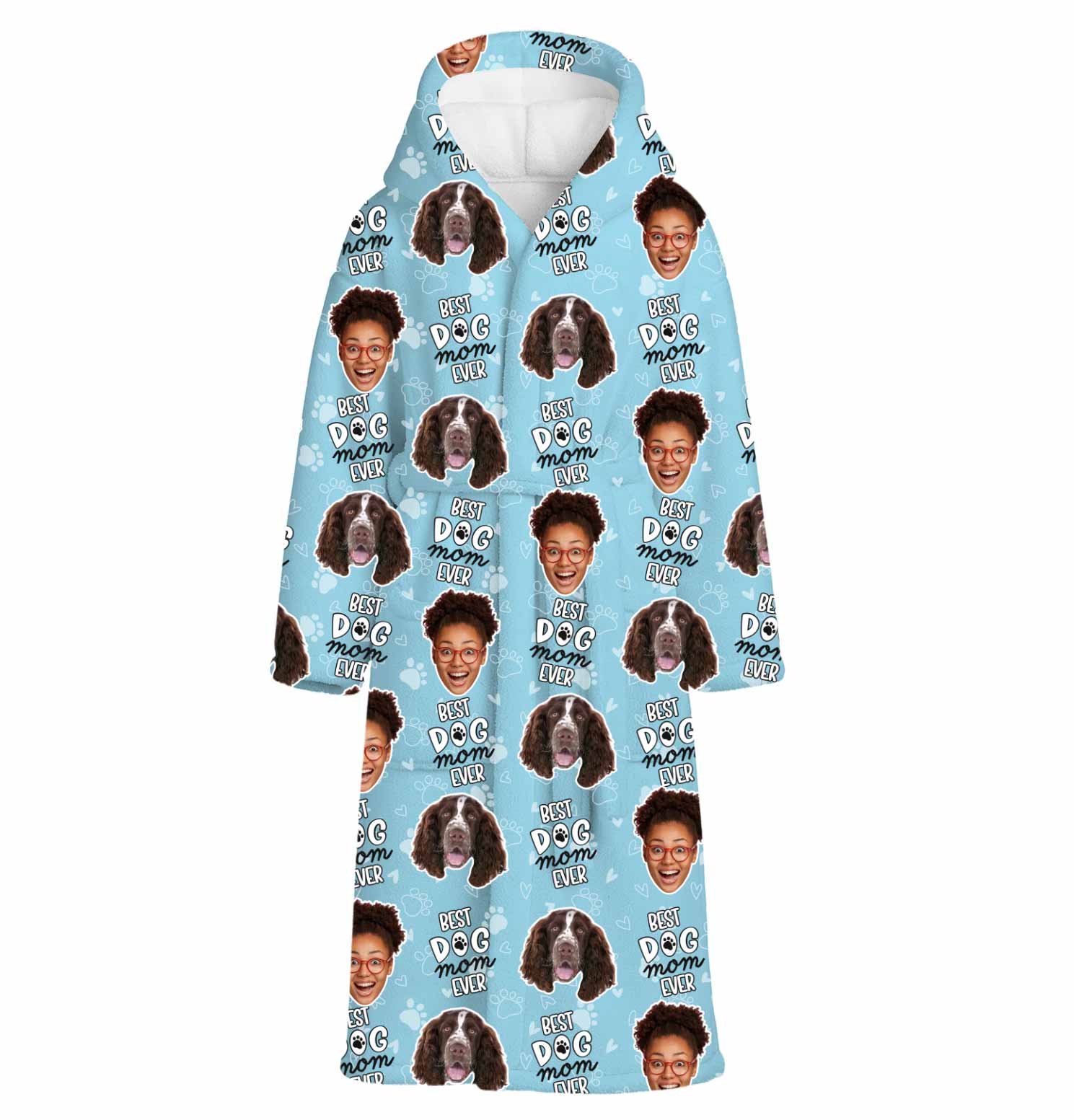 Best Dog Mom Ever Personalized Bathrobe