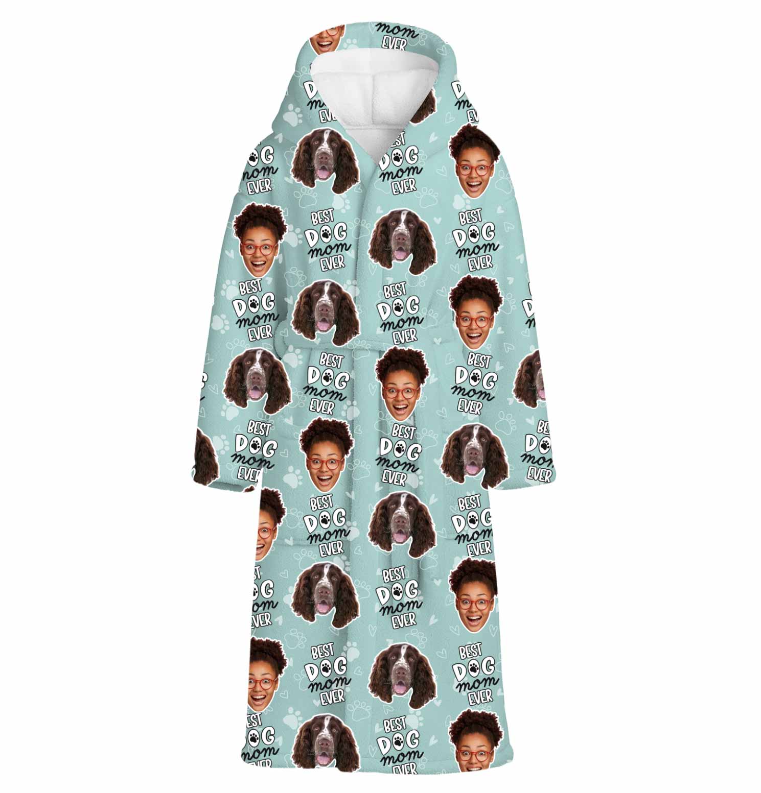 Best Dog Mom Ever Personalized Bathrobe