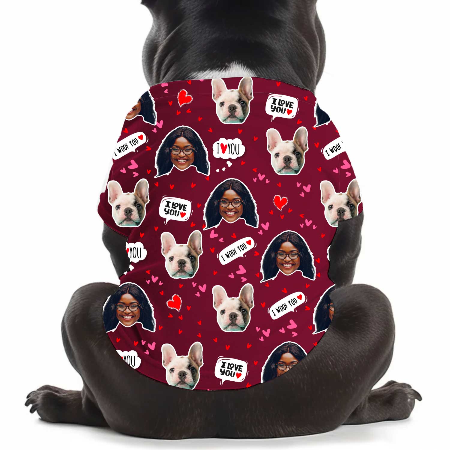 I Wuff You Personalized Dog T Shirt