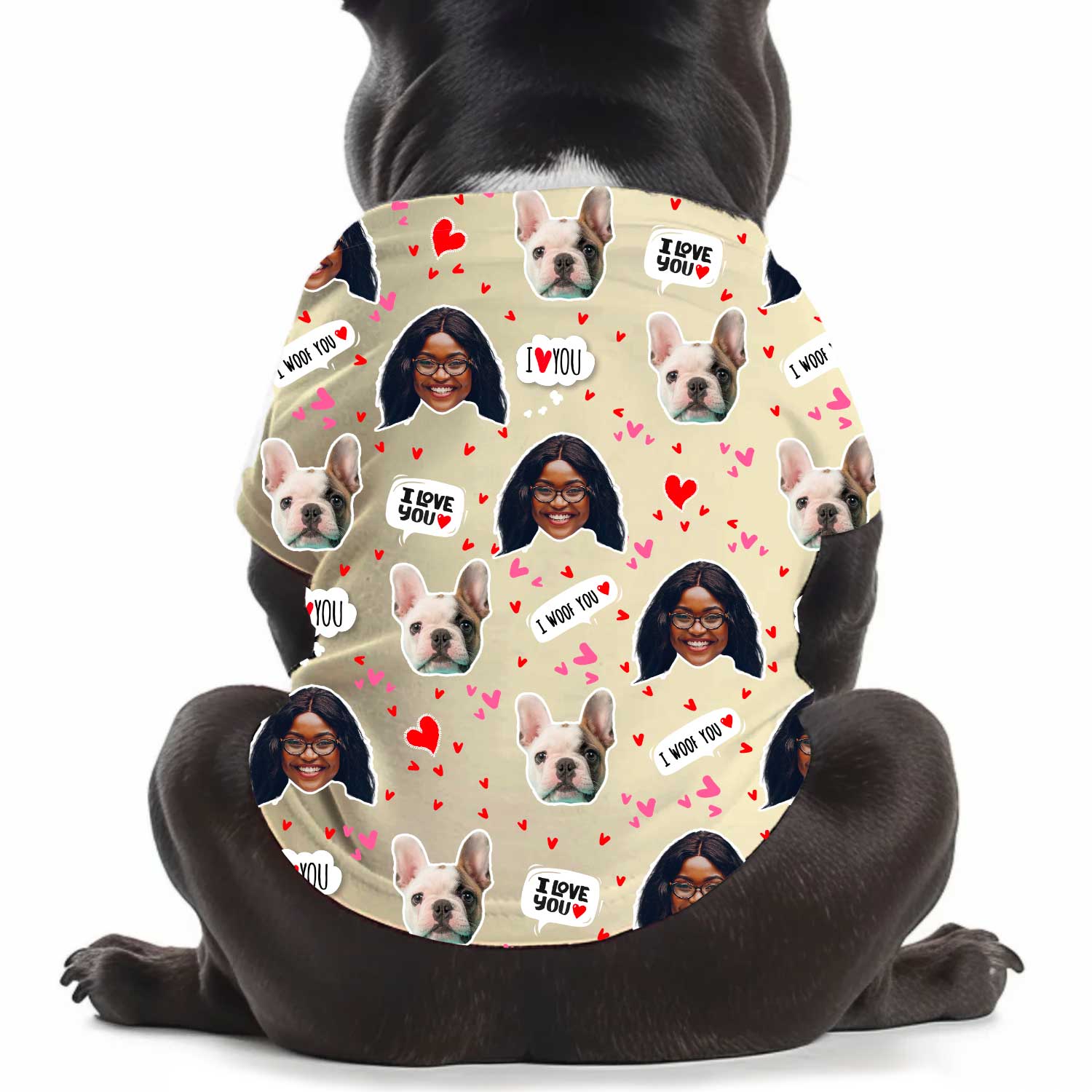 I Wuff You Personalized Dog T Shirt