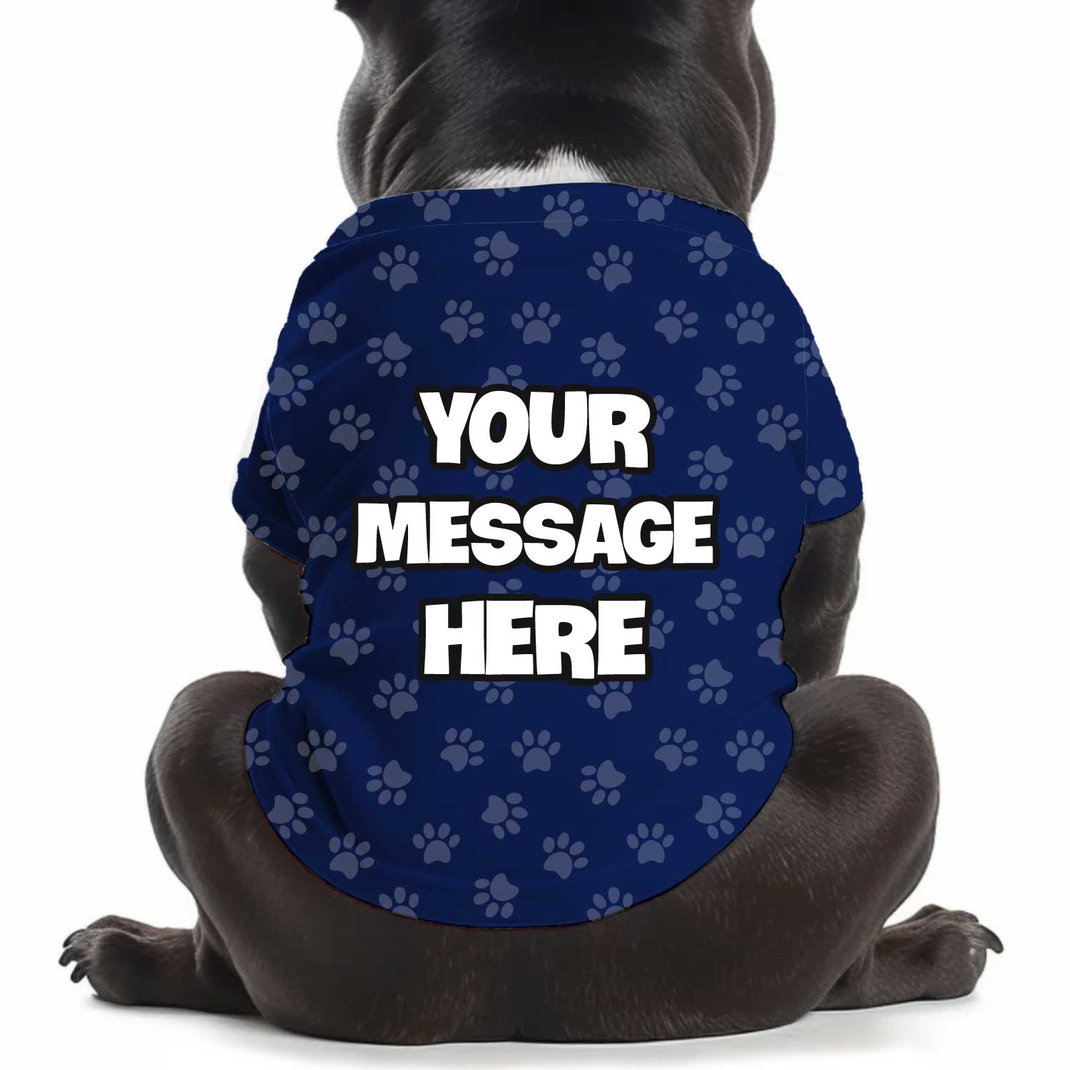 Custom Message Personalized Dog T Shirt