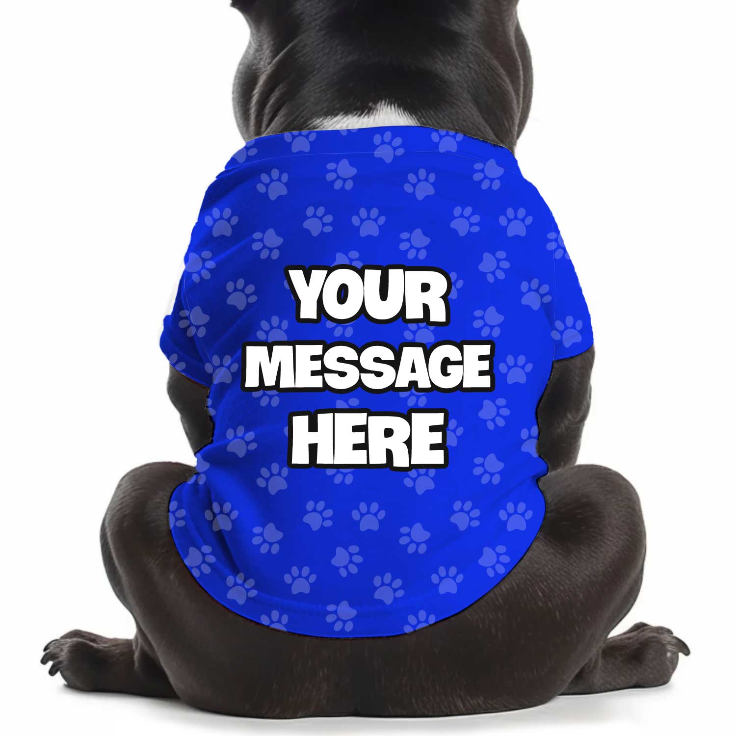 Custom Message Personalized Dog T Shirt