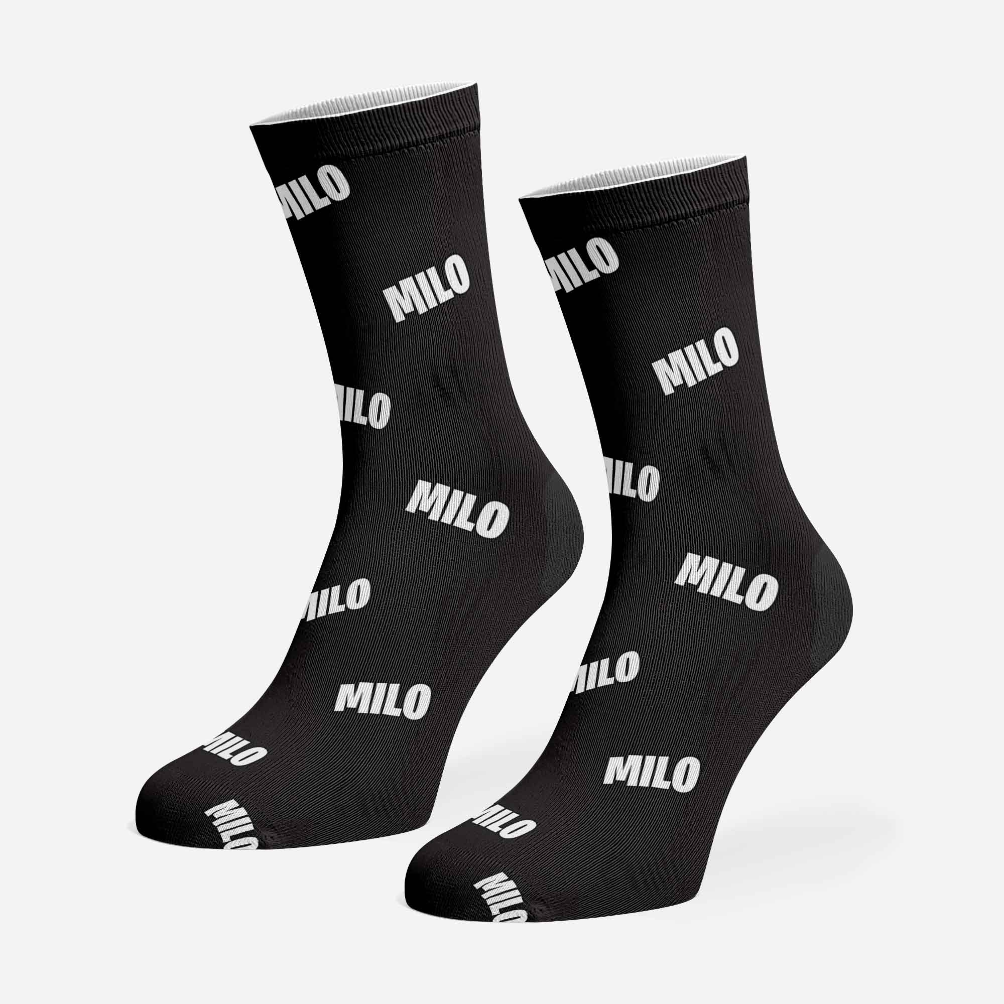 Custom Name Print Personalized Dog Socks