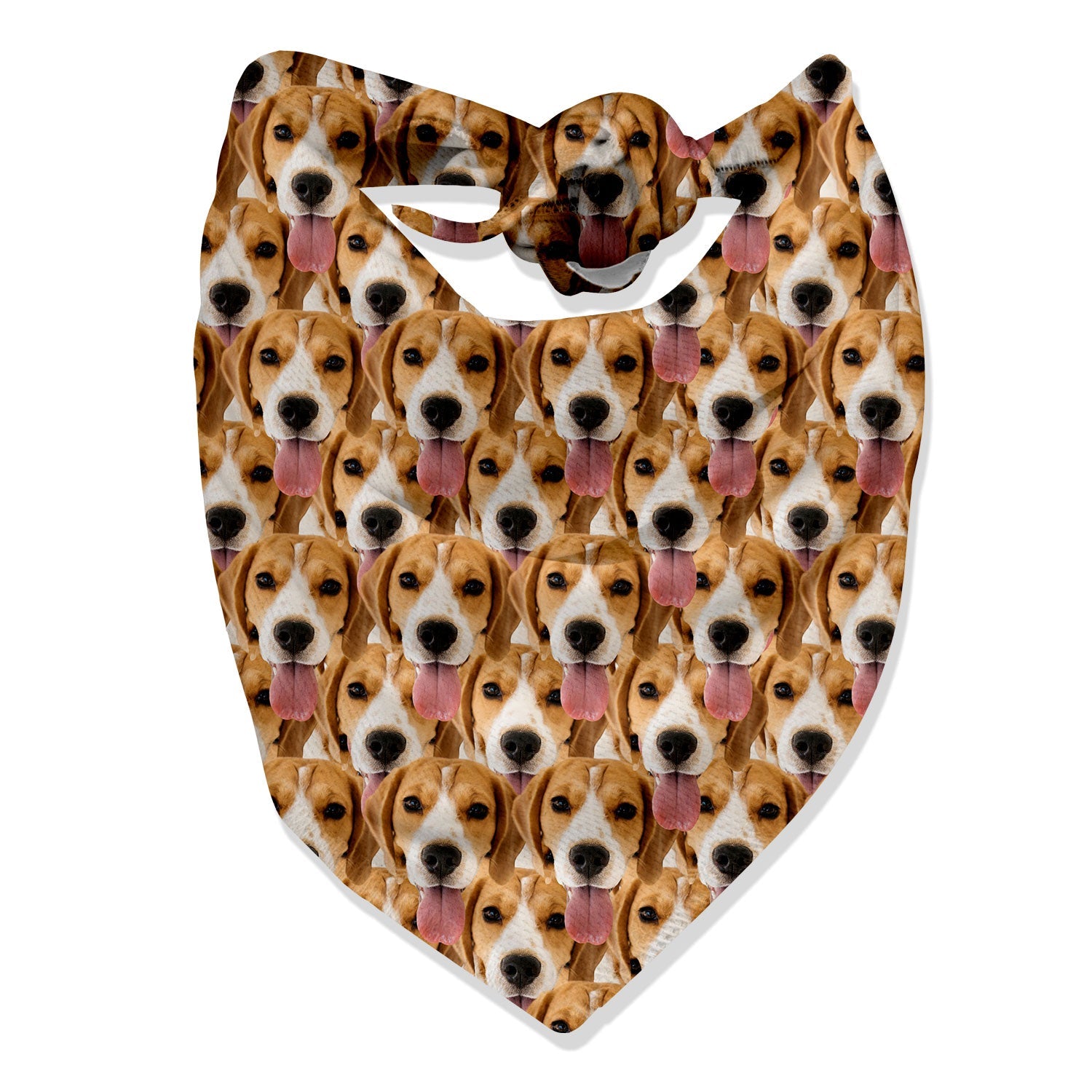 face mash photo dog bandana
