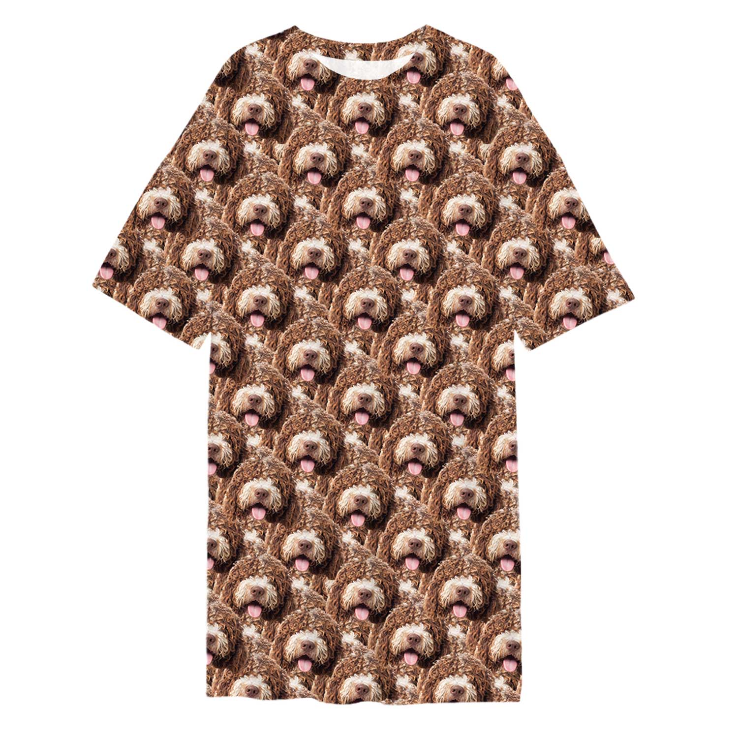 Dog Face Mash Custom Sleep Tee