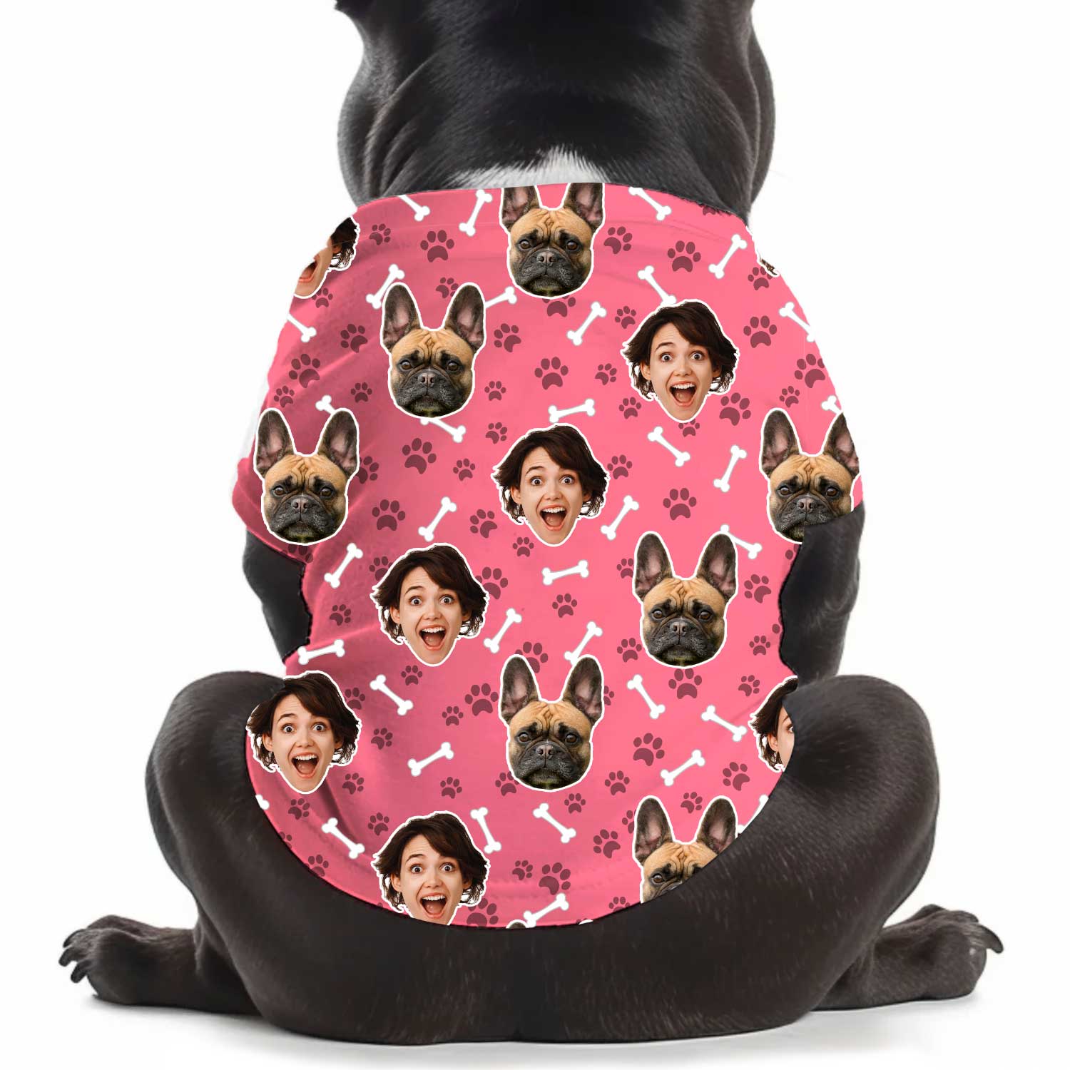 Dogsy Pattern Personalized Dog T Shirt