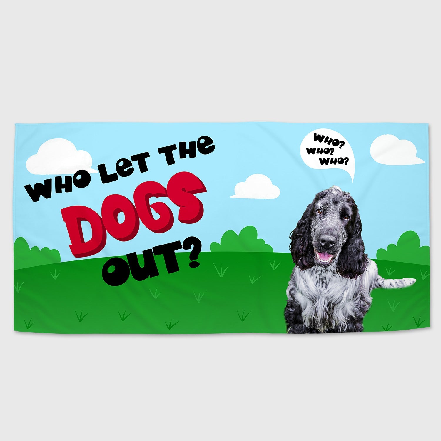 Who Let The Dogs Out? Personalized Dog Towel