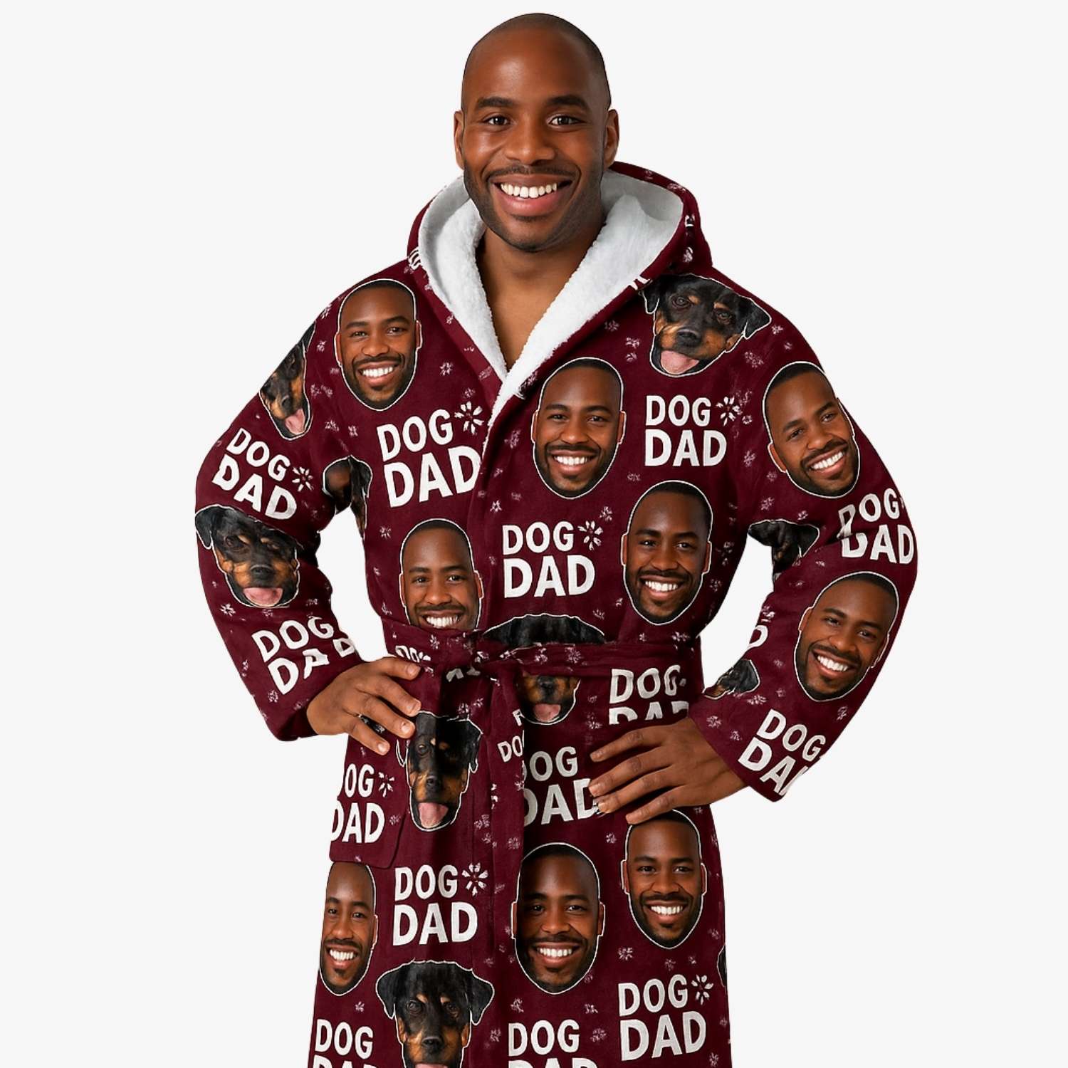 Dog Dad Personalized Bathrobe