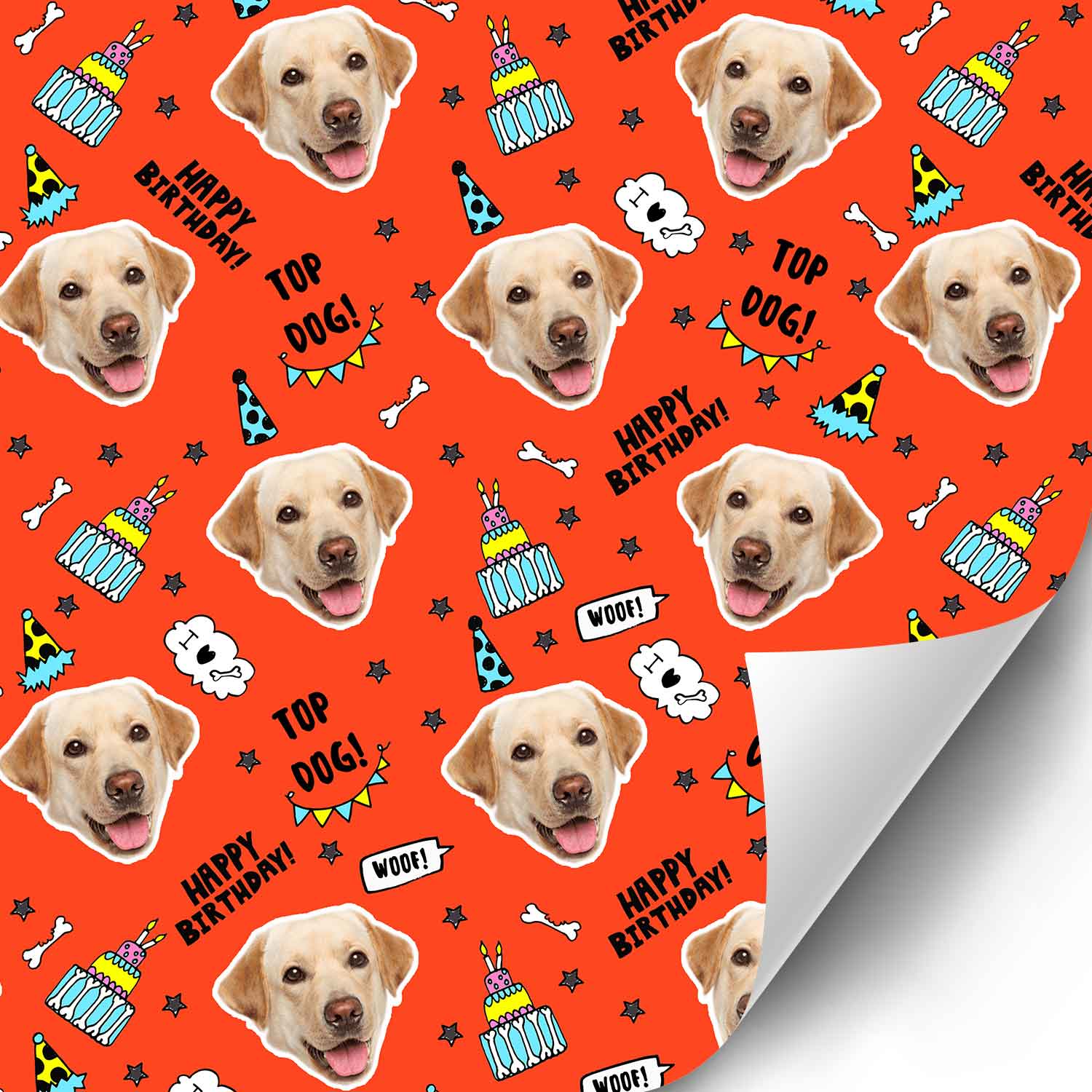 Dogzy Birthday Personalized Wrapping Paper