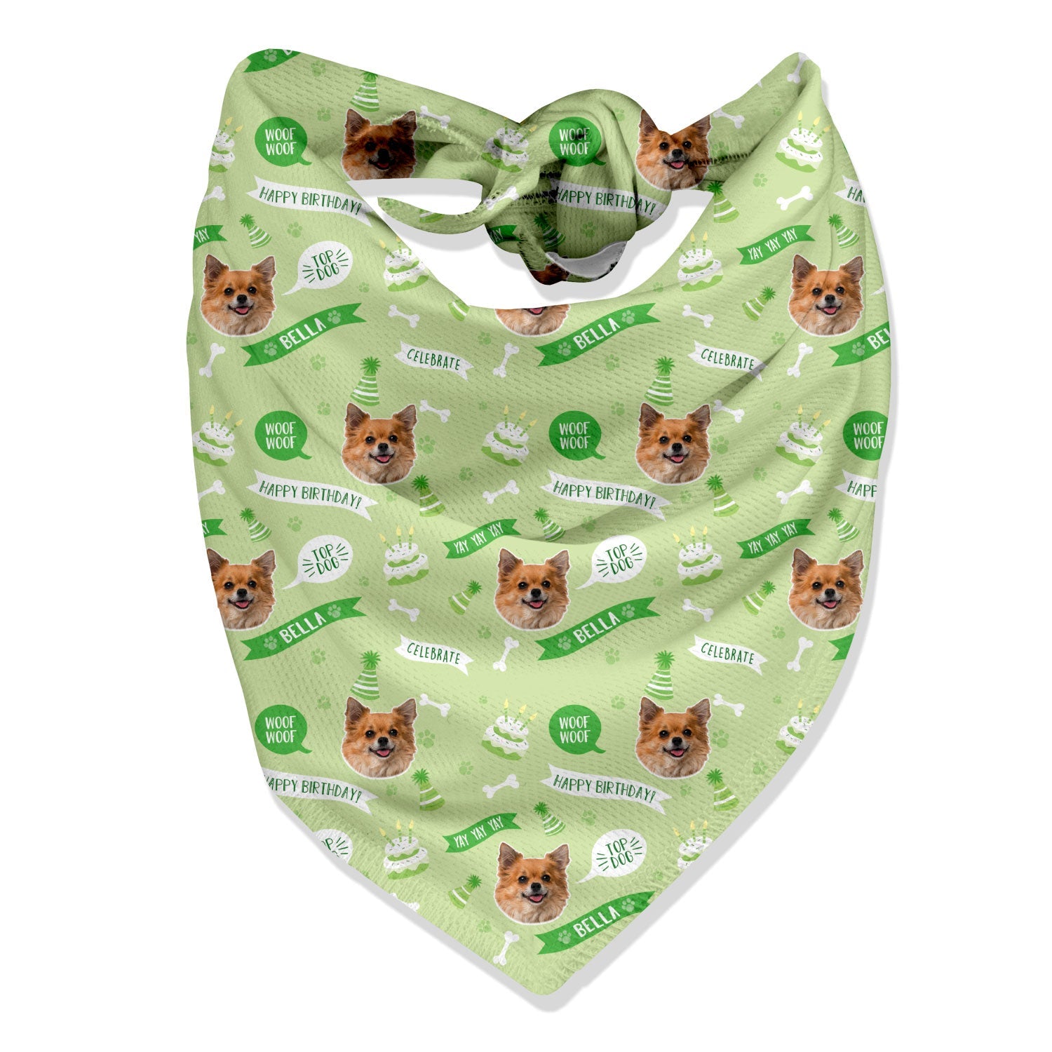 Happy Birthday Personalized Dog Bandana
