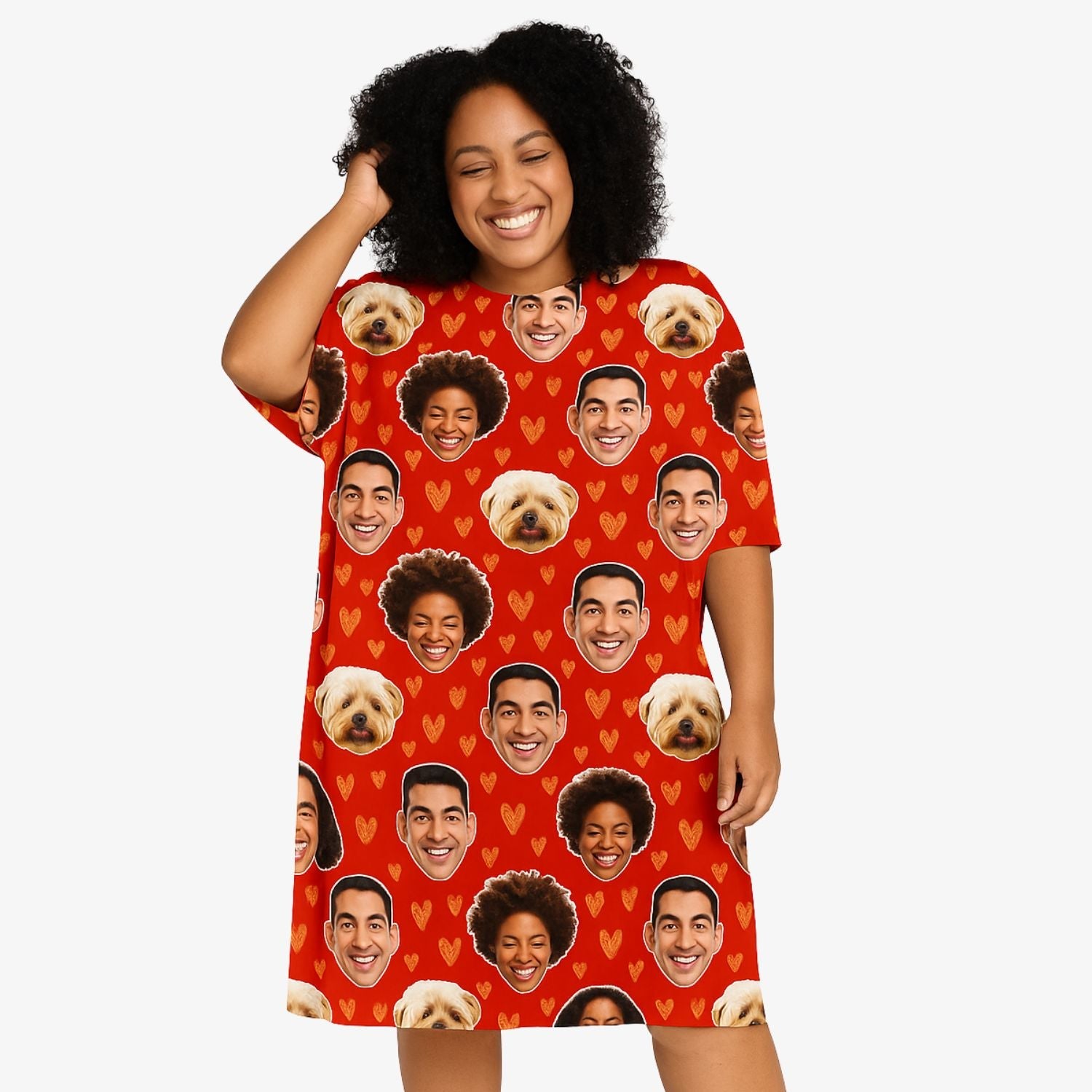 Gold Hearts Custom Sleep Tee