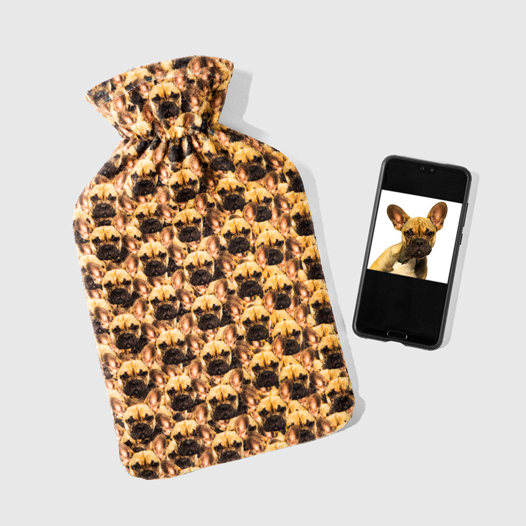 Dog Photo Mash Hot Water Bottle