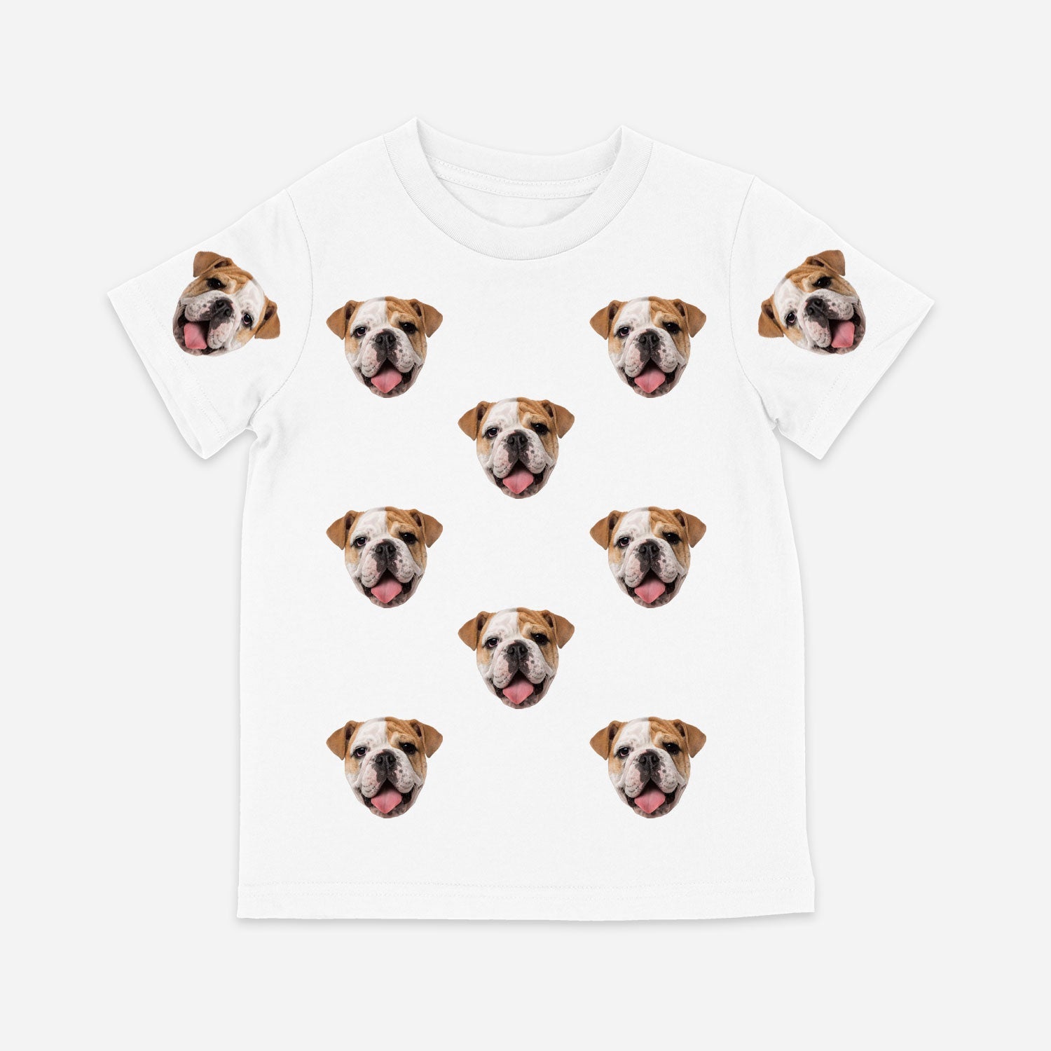 Your Dog All Over Pattern Kids Custom T-Shirt