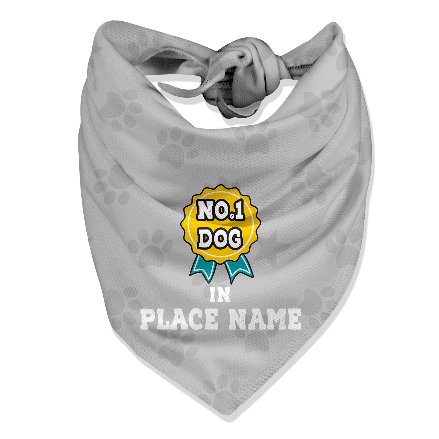 No 1 Dog in (Place Name) Personalized Bandana