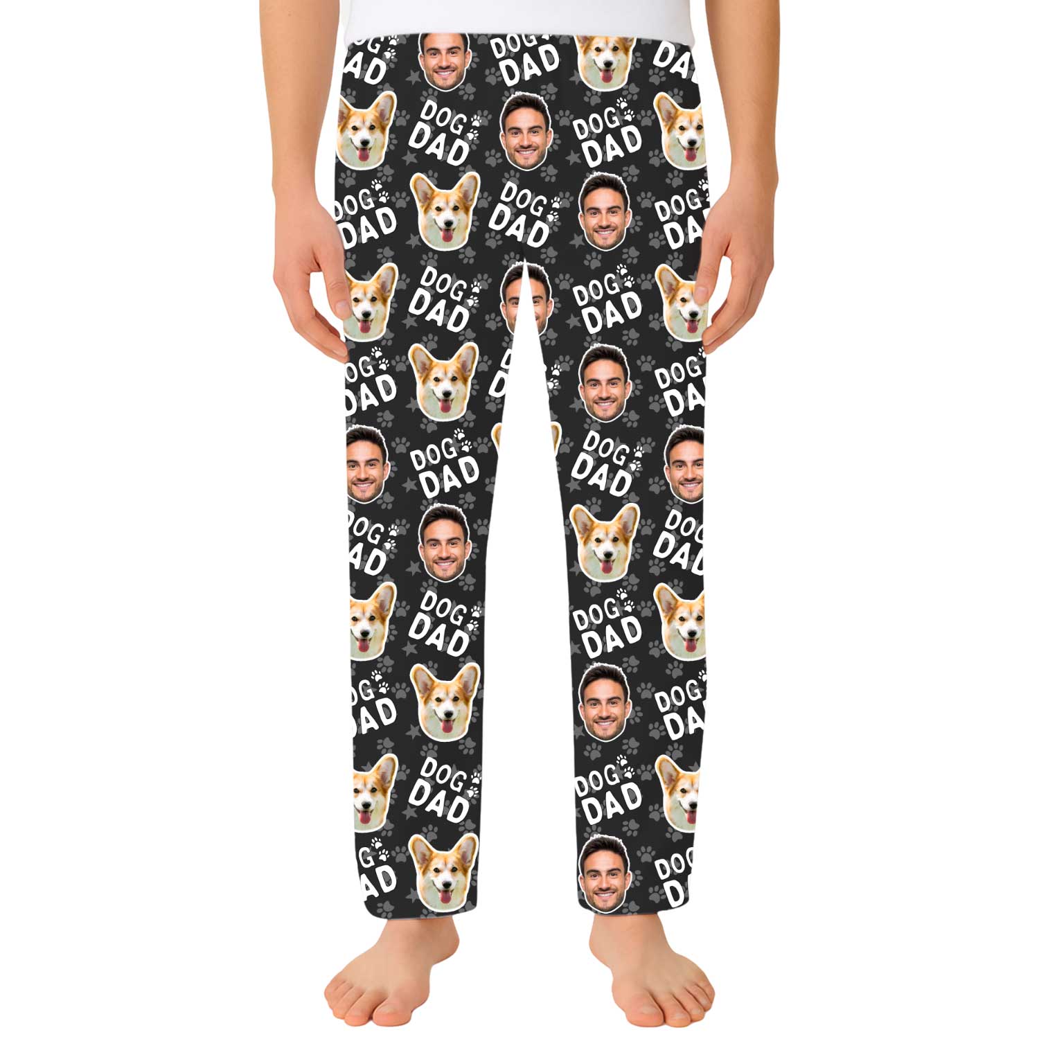 Men's Dog Dad Personalized PJ Pants