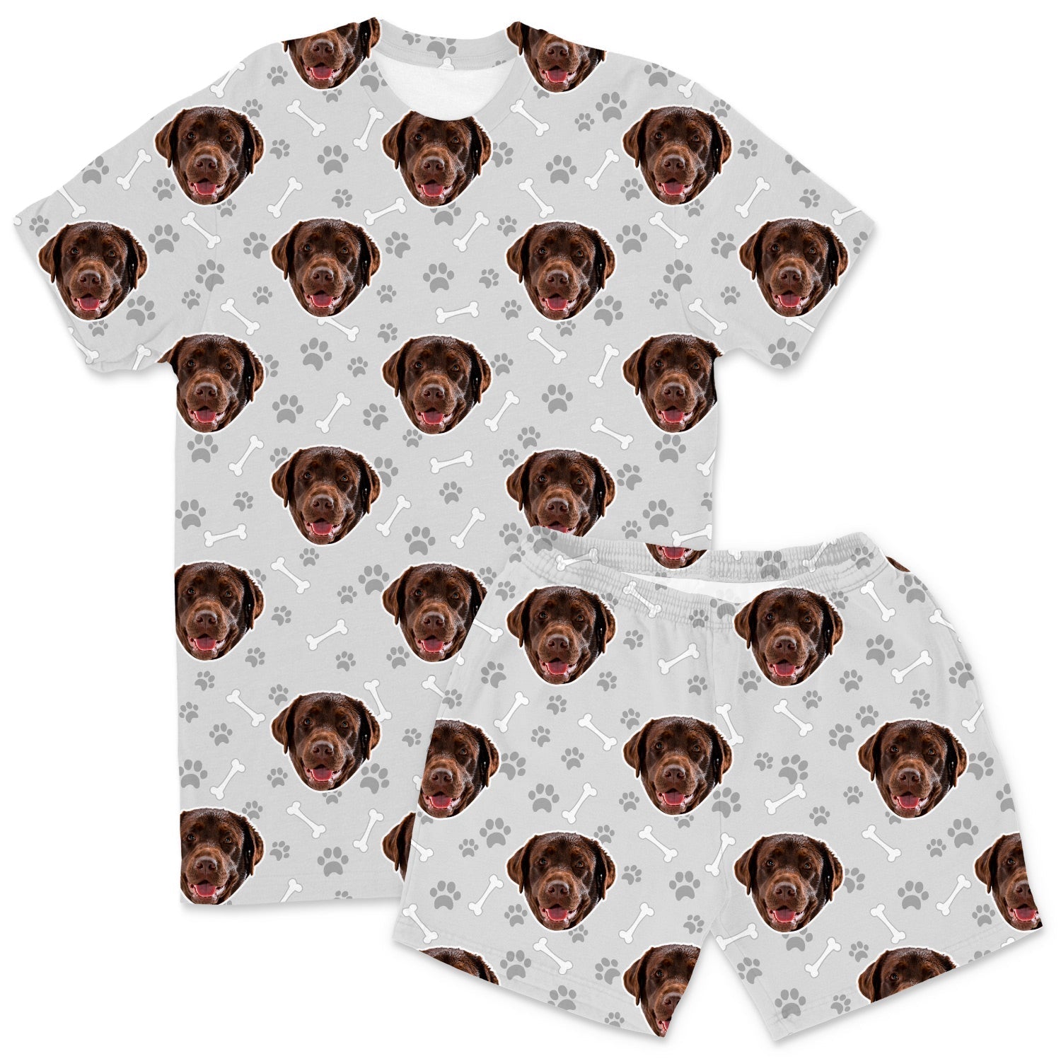 Your Dog Men's Personalized Pajamas - Shorts Set